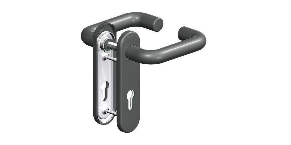 Hörmann Türbeschlag Hörmann Feuerschutzgarnitur Kunststoff schwarz