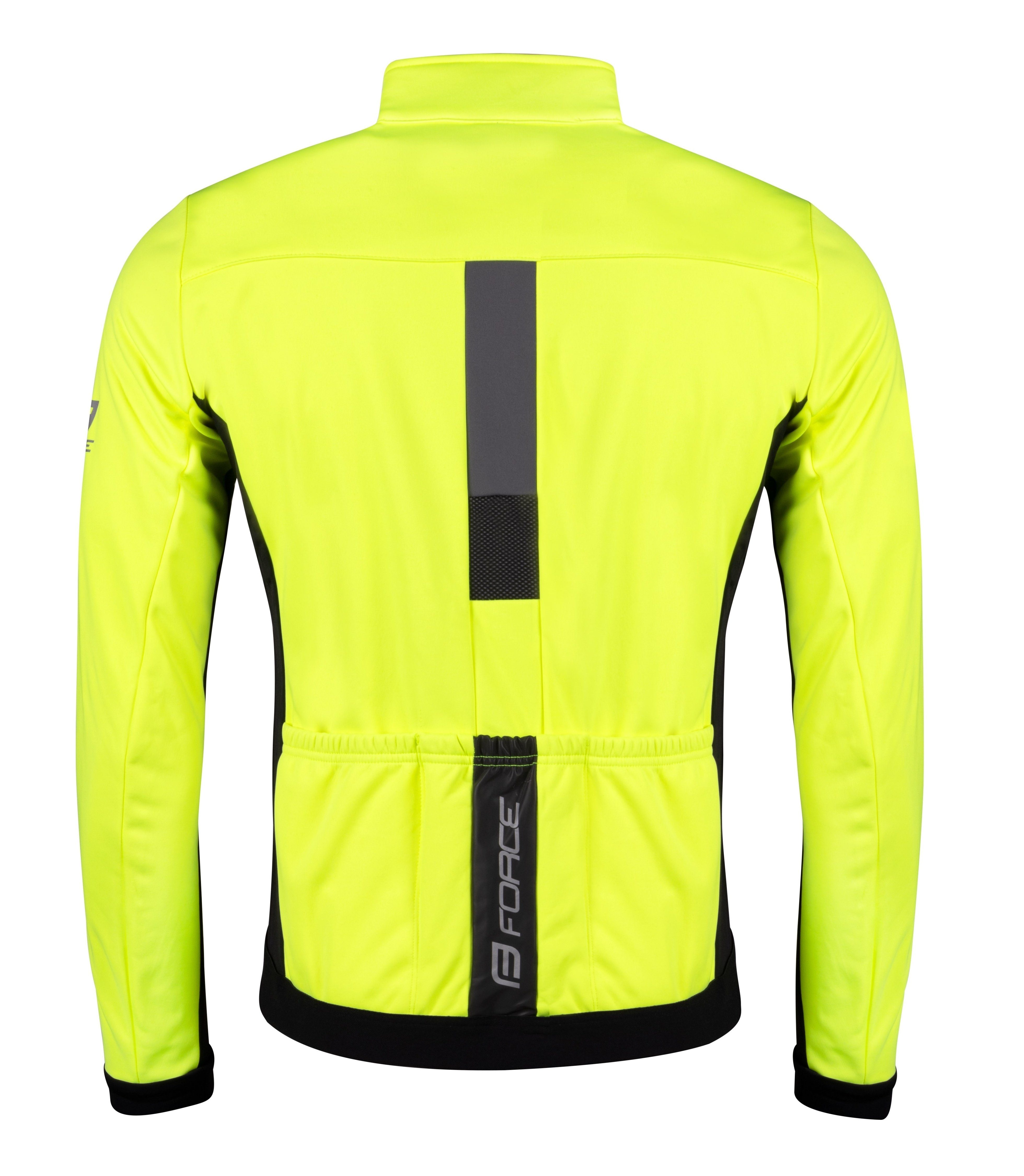 FORCE Fahrradjacke Jacke FORCE FROST softshell fluo-black -5 °C bis +5 °C %%%*