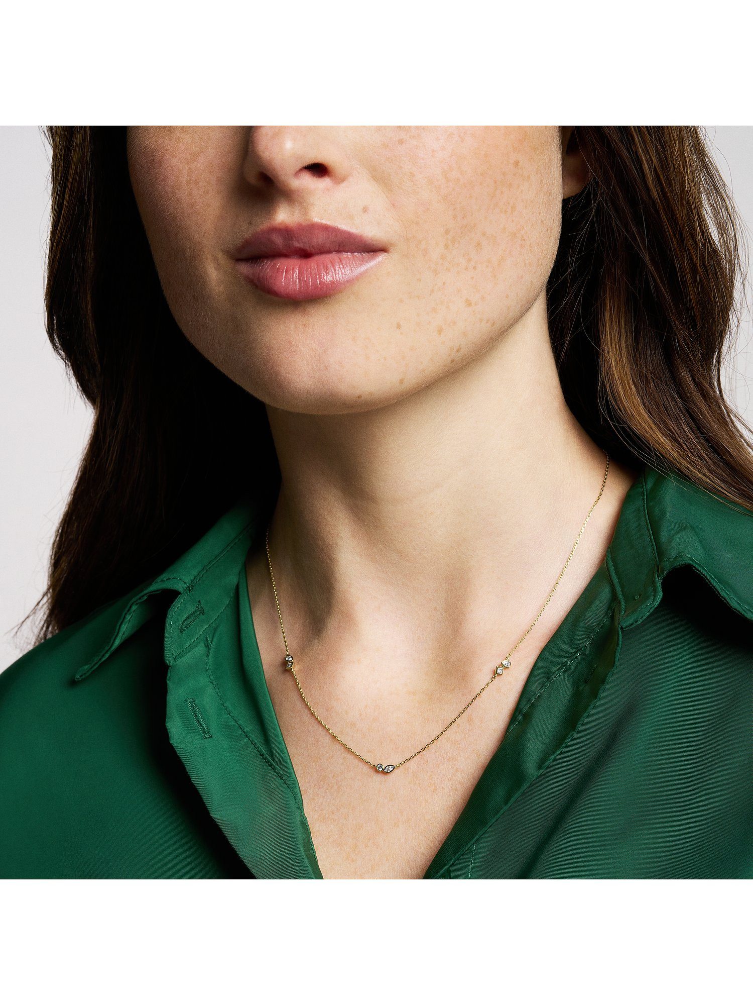 Fossil Collier Fossil Damen-Kette Metall...