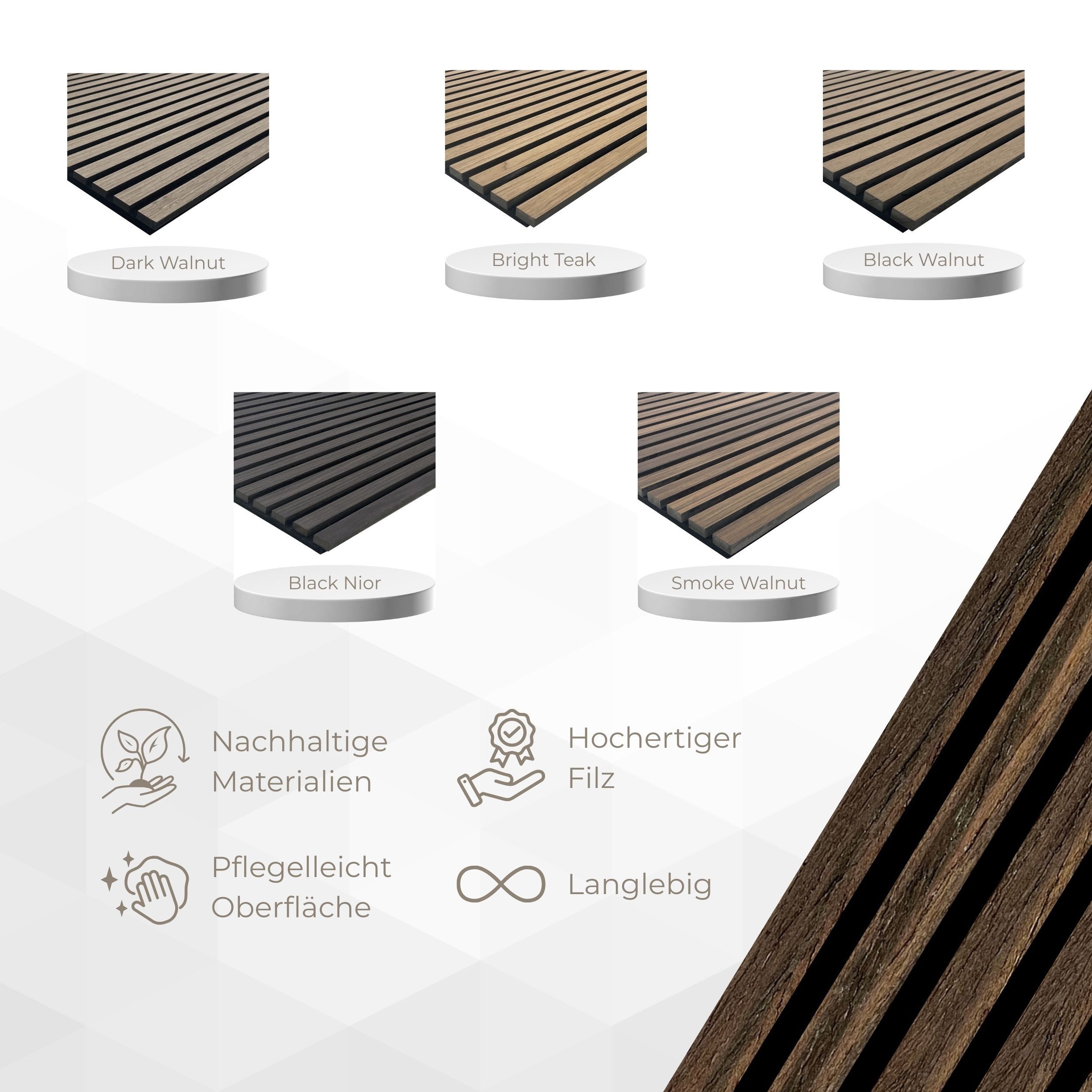 tktrading24 Wandpaneel Akustikpaneel mit Holzfurnier in günstig online kaufen