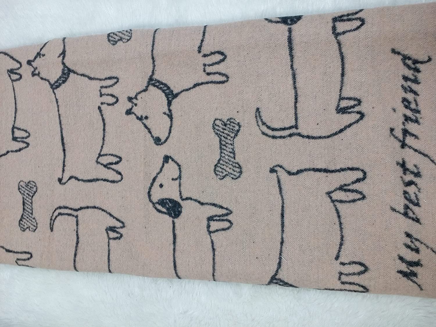 DAVID FUSSENEGGER Hundekorb Haustierdecke Hundedecke allover grau 100 x