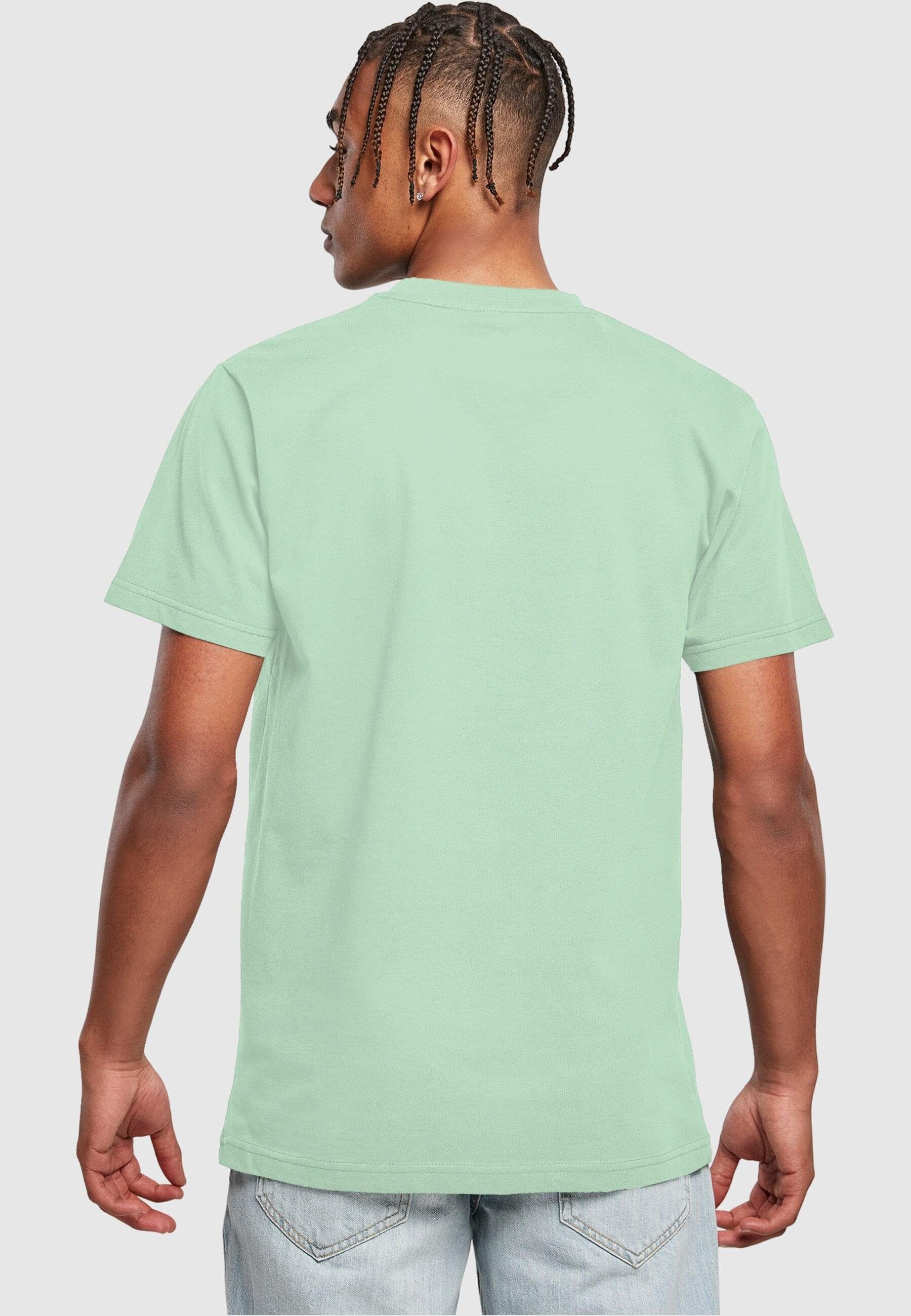 Merchcode T-Shirt Herren Peanuts - T-Shirt (1-tlg) with Neck neomint paws Rebel Round