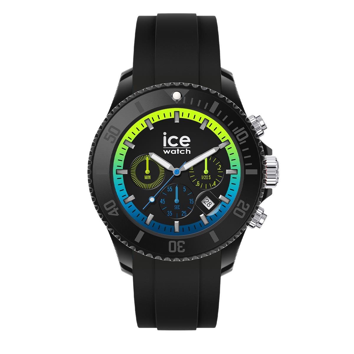 ice-watch Chrono Uhr Chronograph Black lime, Herren Ice-Watch Ice (1-tlg) 020616