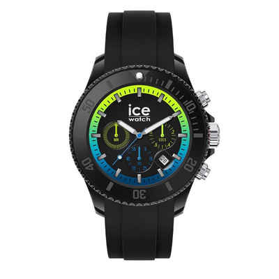 ice-watch Chronograph Ice-Watch Herren Uhr Ice Chrono 020616 Black lime, (1-tlg)