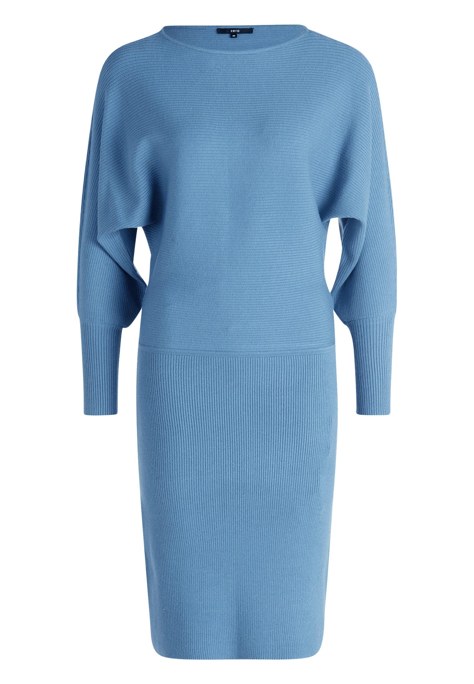 Zero Strickkleid Damen Strickkleid mit U-Boot Ausschnitt Plain/ohne Details günstig online kaufen