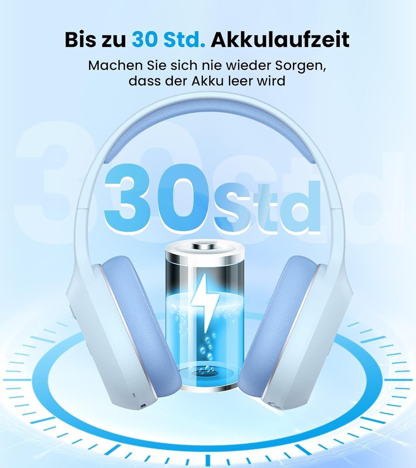 Edifier® Gaming-Headset Stunden Kristallklare Anrufe 30 Treiber Verbindung Bluetooth-Geräten, (Gleichzeitige zwei mit Wiedergabezeit Bluetooth, Verbindung) 40mm