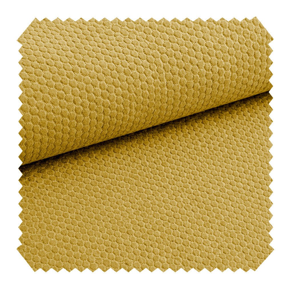 novely® Stoff MAKAO Abverkauf, Leichter Velours-Möbelstoff Feine Wabenprägung 1lfm, Strapazierfähig, Kuschelweich, Meterware, 1lfm