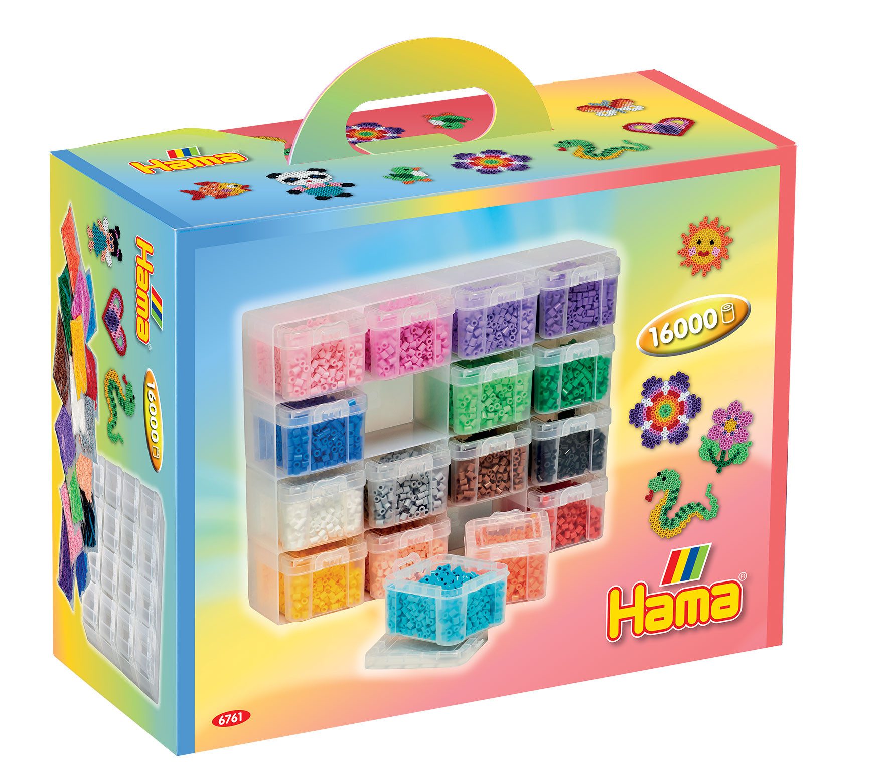 Hama Perlen Bügelperlen Hama gefüllte Aufbewahrungsbox günstig online kaufen