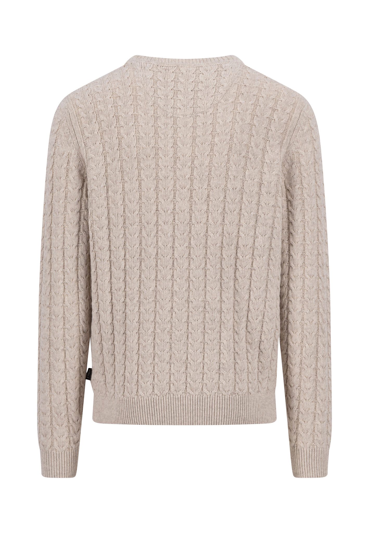 FYNCH-HATTON Strickpullover mit Zopfmuster und Wolle günstig online kaufen