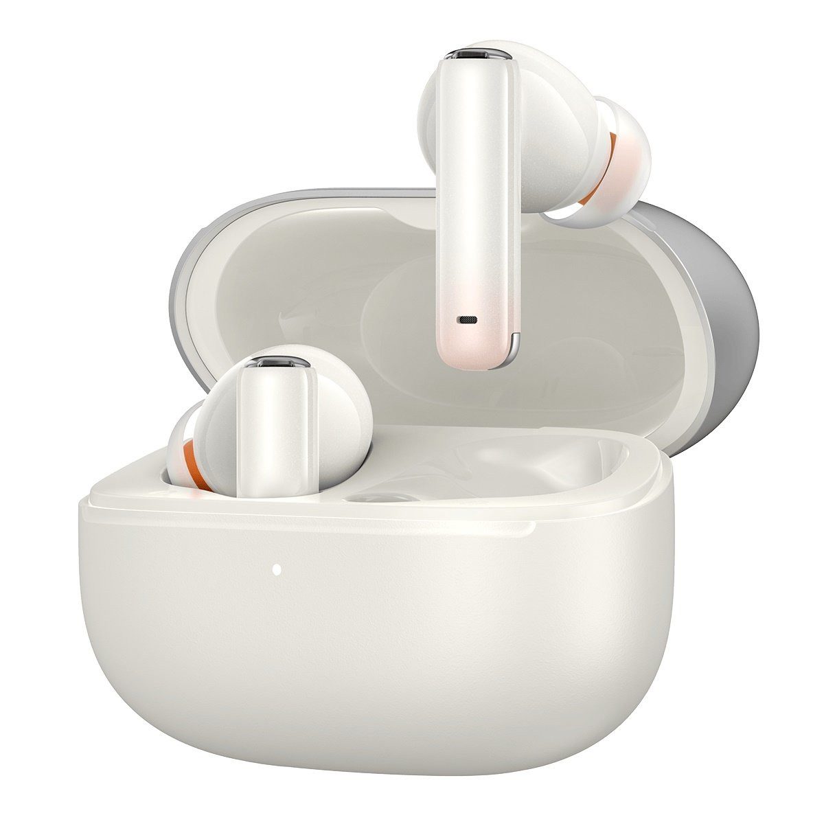 Baseus Storm 1 Wireless Bluetooth 5.2 TWS In-Ear Наушники mit ANC/ENC weiß wireless In-Ear-Kopfhörer