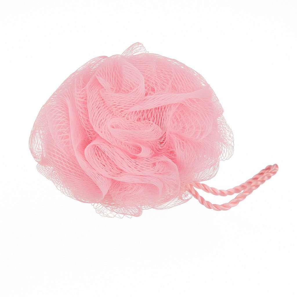 what the shop Duschschwamm Badeschwamm Nylon 12 cm einzeln oder 5er-Set Massage Peeling Dusche, Sanfte Reinigung & Pflege für jeden