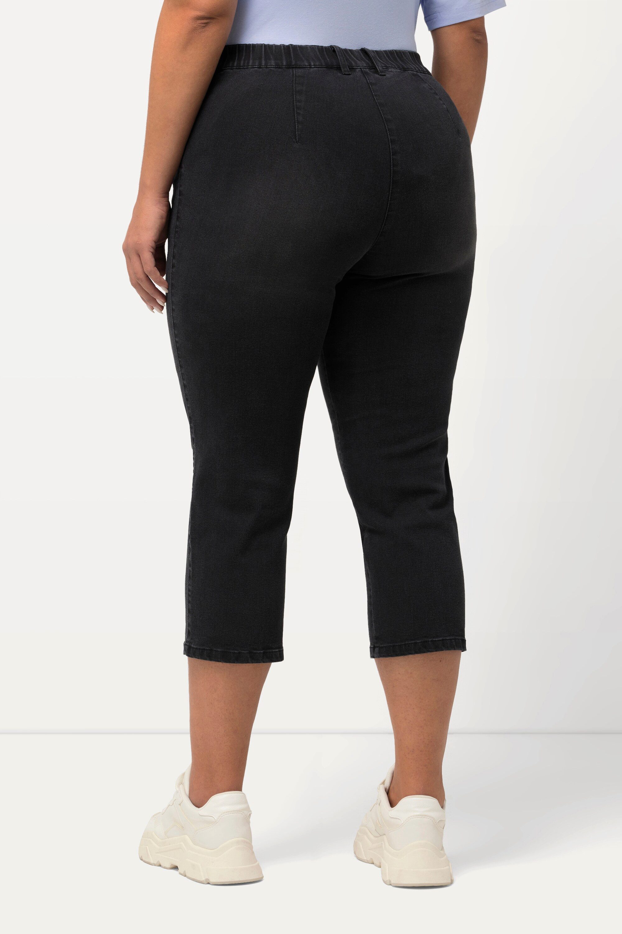 Ulla Popken 7/8-Hose 7/8-Jeans Mony Elastikbund Reißverschlusstaschen