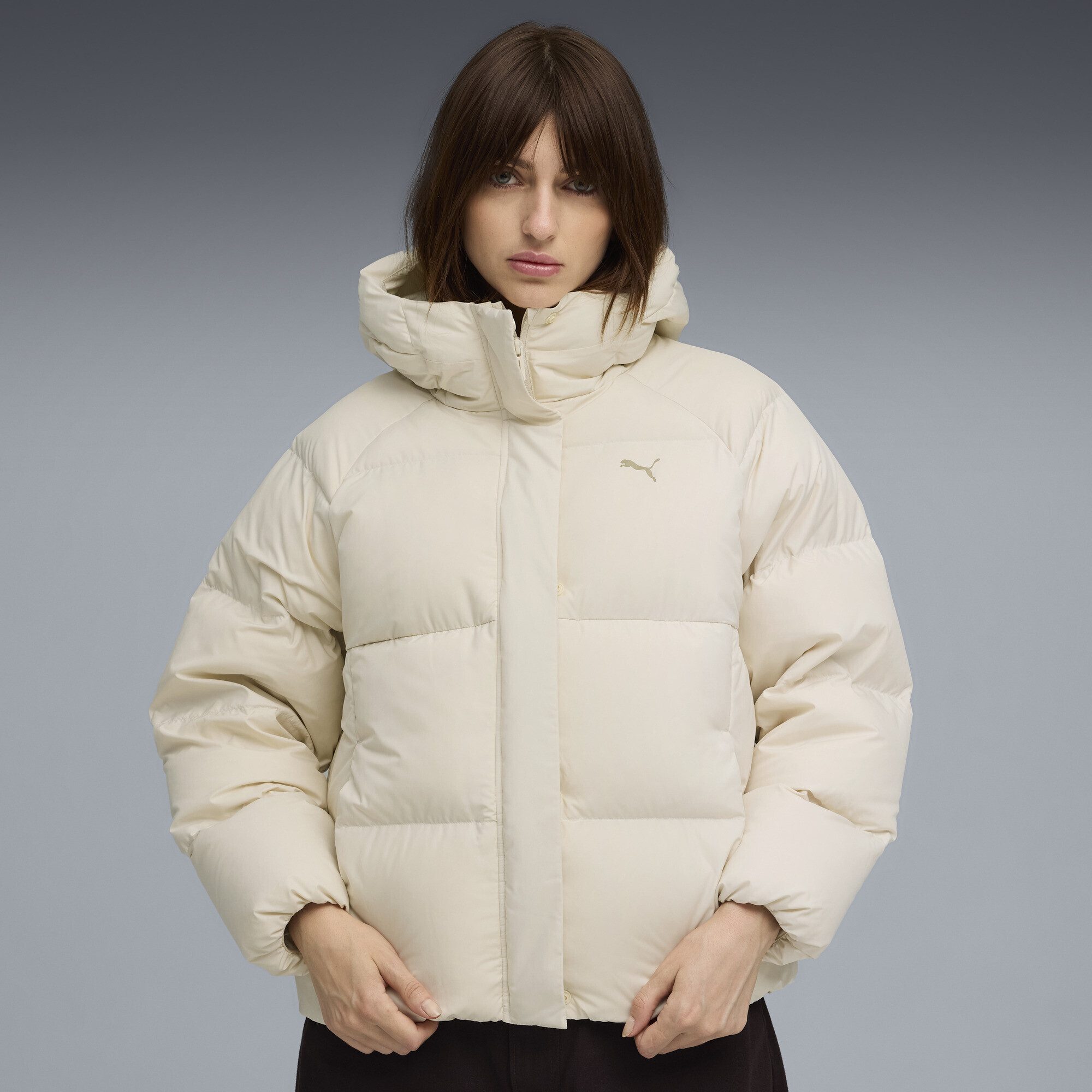 PUMA Daunenjacke Daunen-Pufferjacke mit Kapuze Damen günstig online kaufen