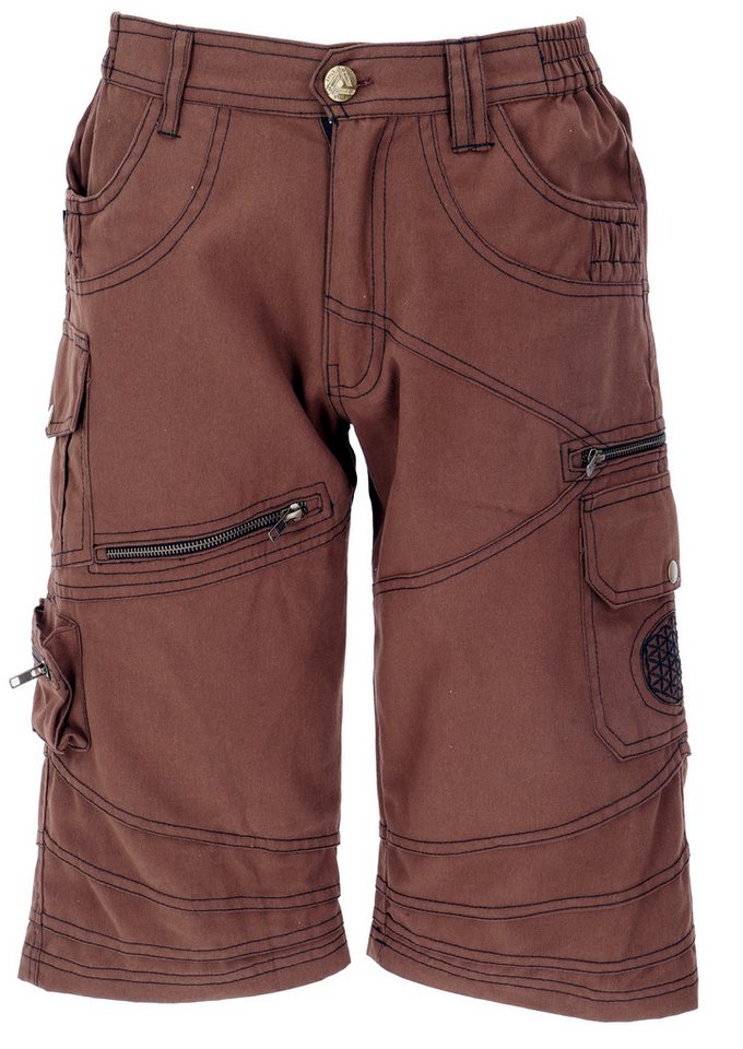 Guru-Shop Relaxhose Goa Festival Hose, Goa Shorts mit vielen.. Ethno Style, alternative Bekleidung