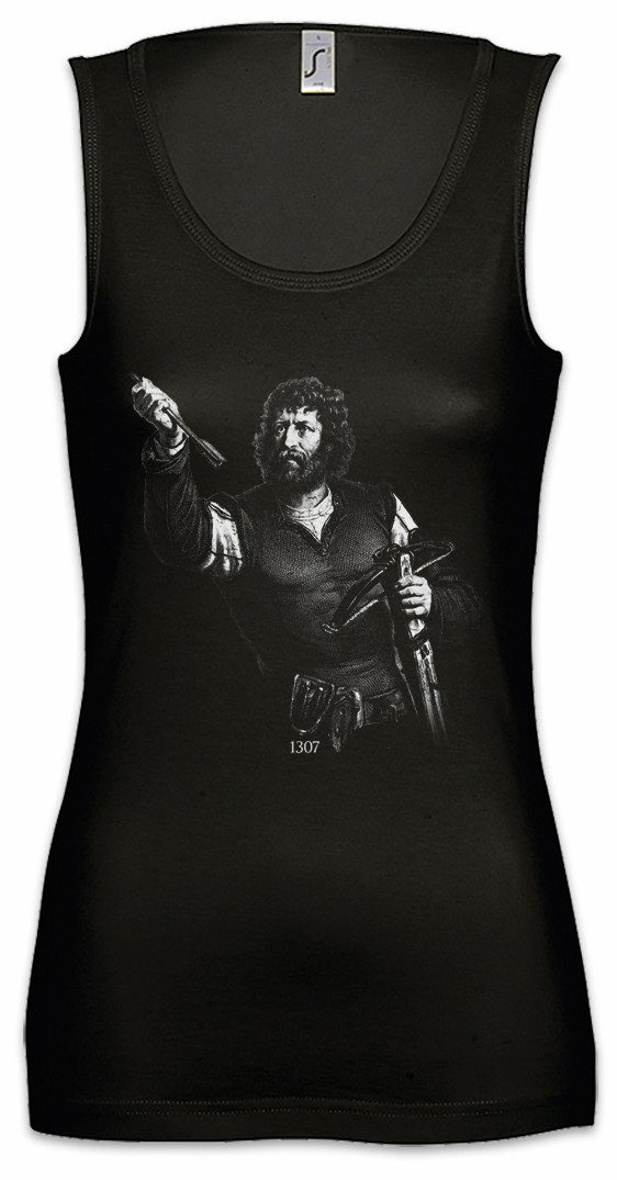 Tanktop Wilhelm Tell Ärmelloses Damen T-Shirt William Schweit Switzerland