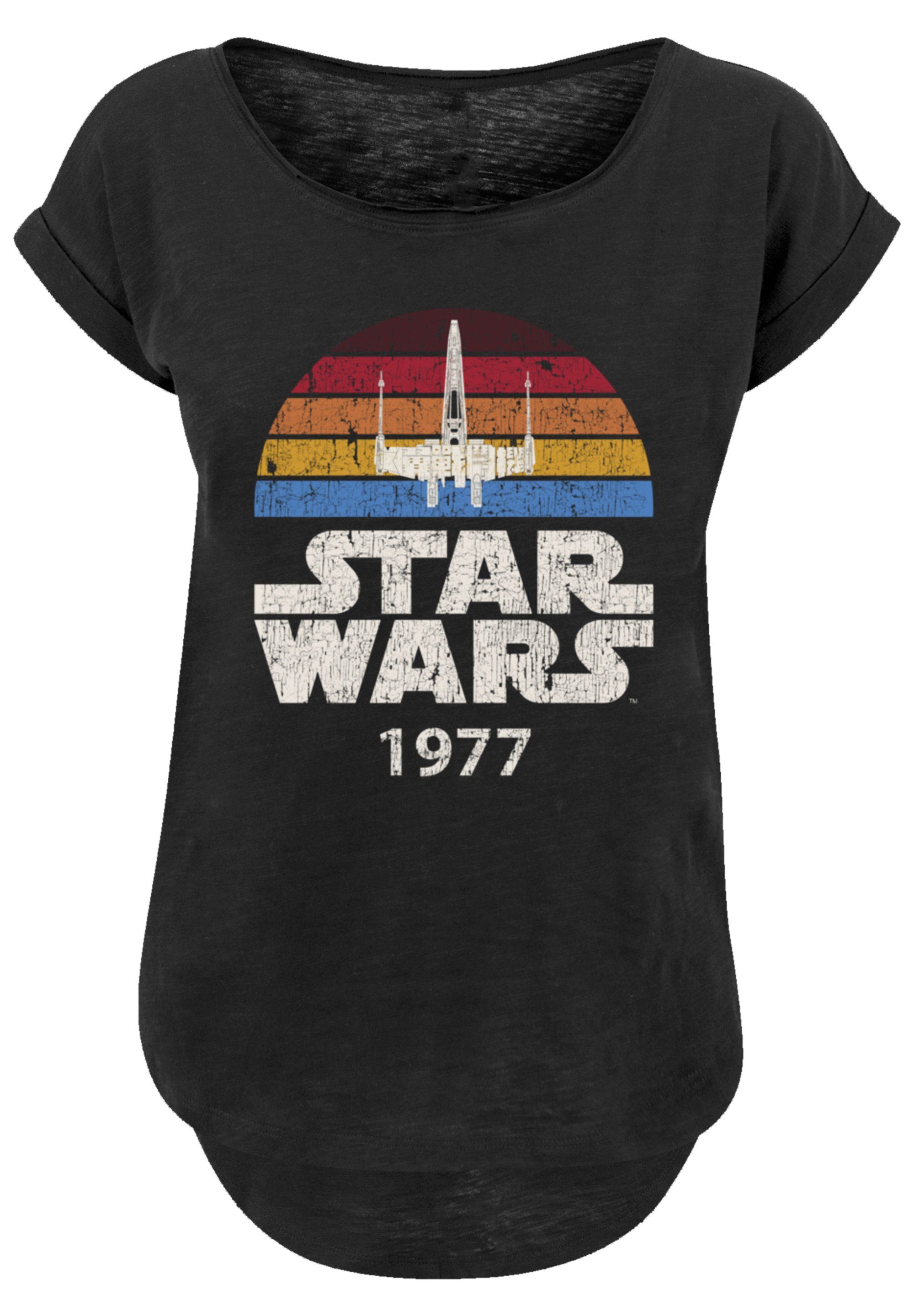 F4NT4STIC T-Shirt Star Wars X-Wing Trip 1977 Premium Qualität, Sehr weicher  Baumwollstoff mit hohem Tragekomfort