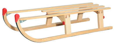 Trend Line Lenkschlitten Holz-Faltschlitten klappbar 110 cm mit Zugseil