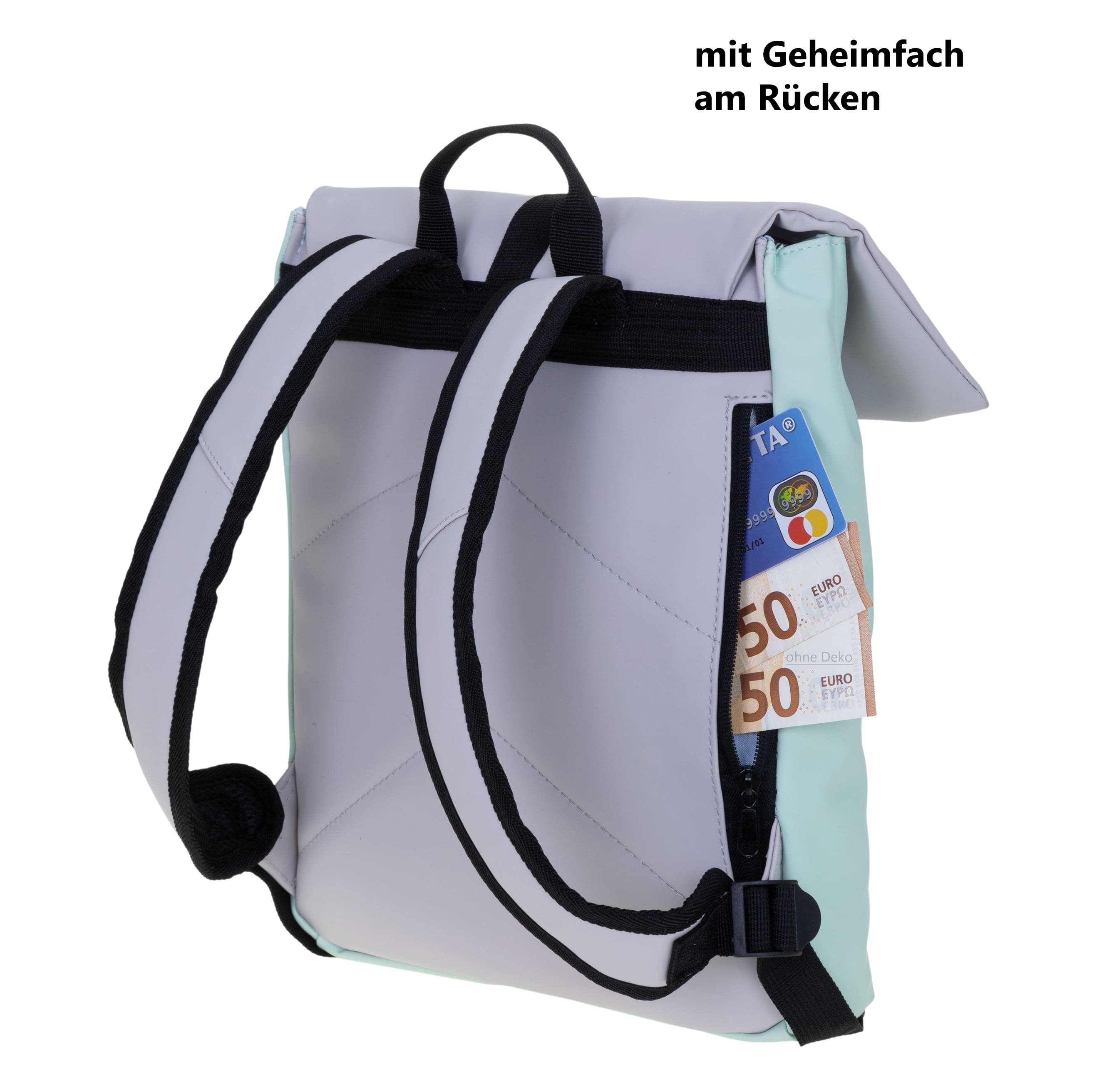 ELEPHANT Cityrucksack Takskal 12820 Damenrucksack wasserabweisend aus Plane, Rucksack Damen Handtasche iPad Tasche Geheimfach + Schlüsselbörse