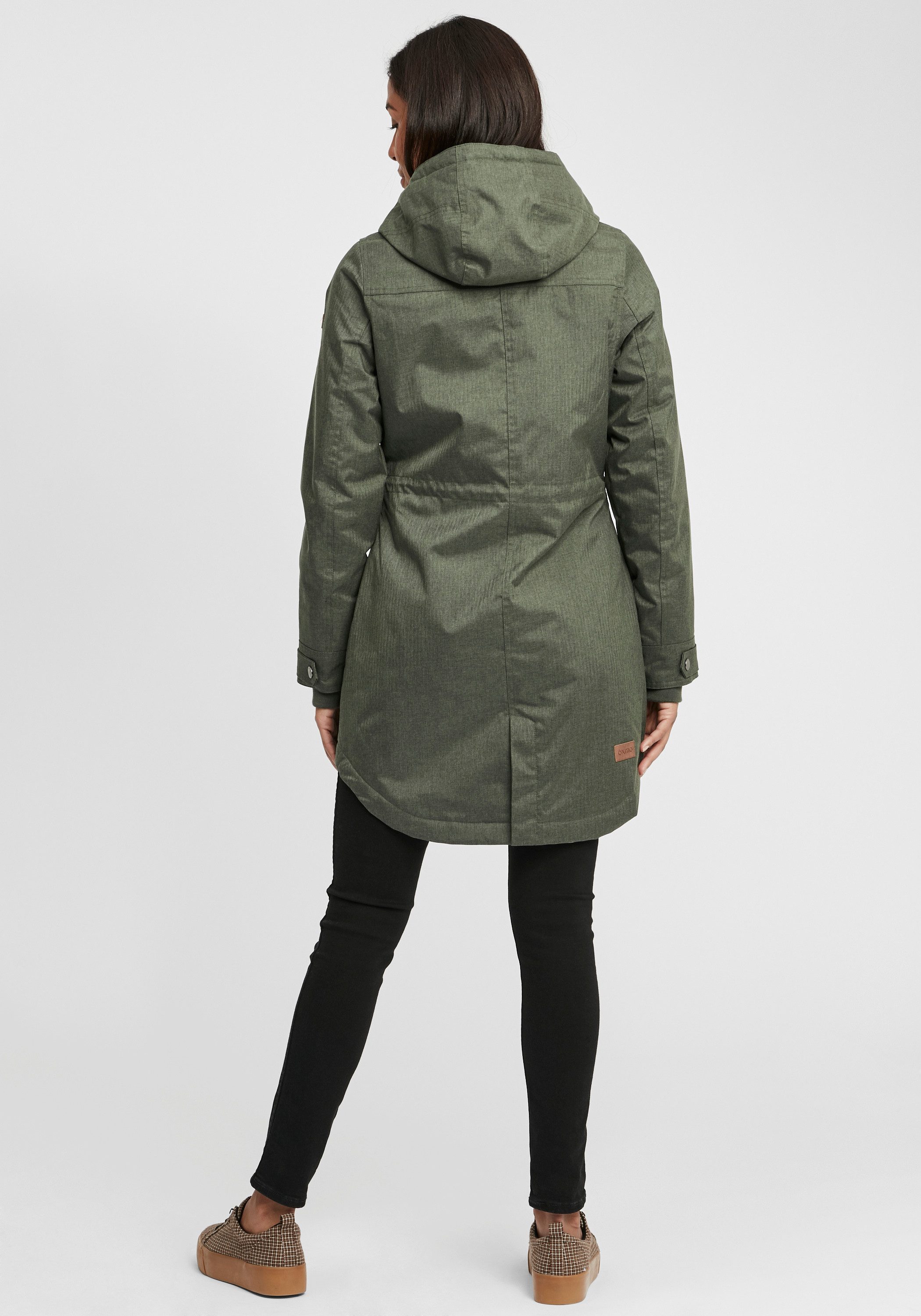 OXMO Parka OXBella Warme Jacke mit hochabschließendem Kragen