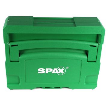 SPAX Schraube SPAX Box Senkkopf Schrauben Set 12 Größen 1385 tlg. im systainer (5000009172009) mit 5 BITs Torx T-STAR plus T20 4CUT WIROX
