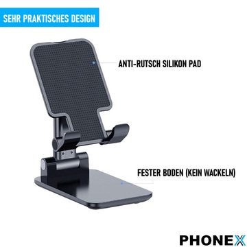 MAVURA PHONEX Smartphone Halter Tablet Handy Ständer Tisch Halterung Handy-Halterung, (Handyhalter Handyständer Universal)