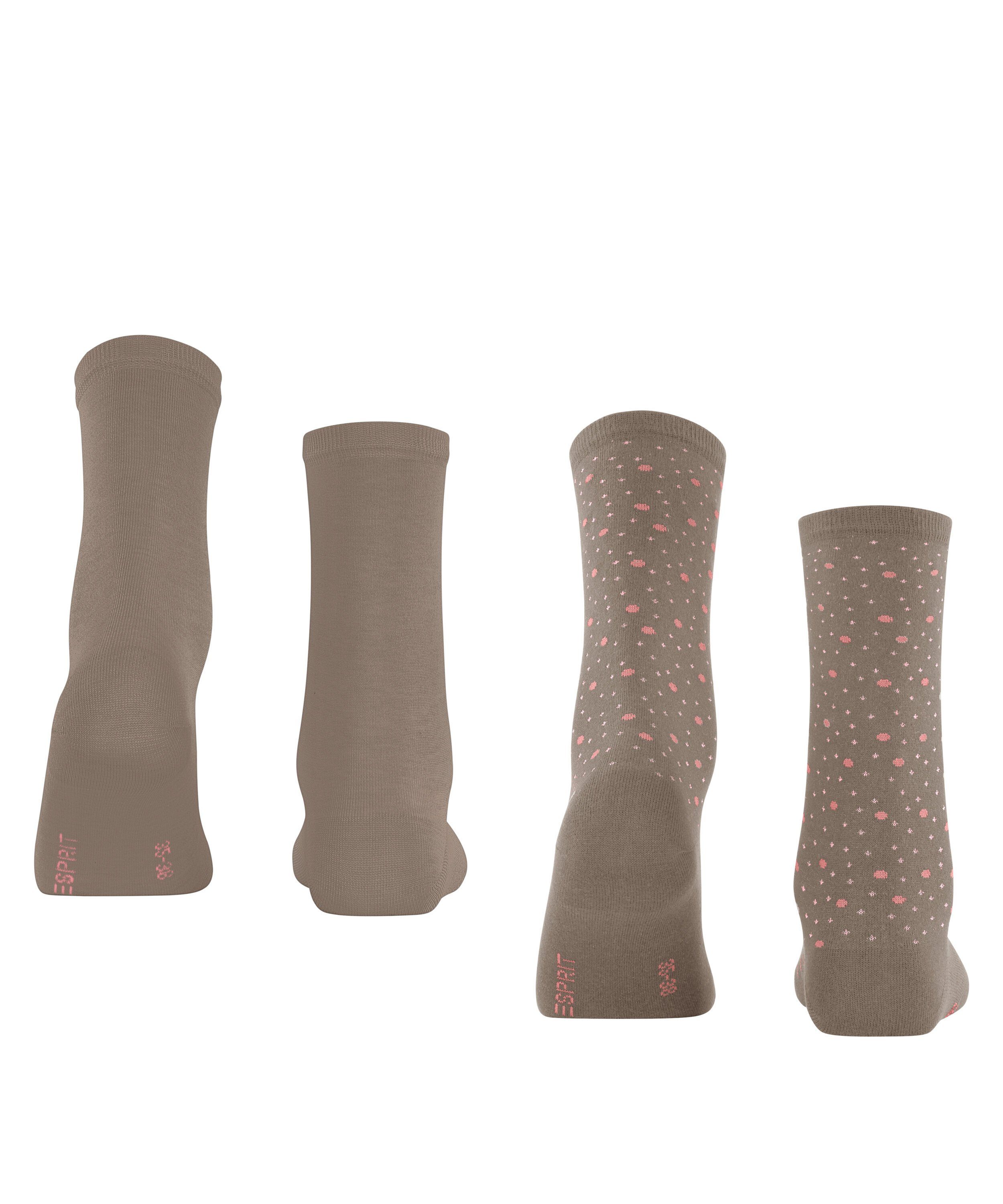 Dot sughero (5031) Socken Playful (2-Paar) 2-Pack Esprit