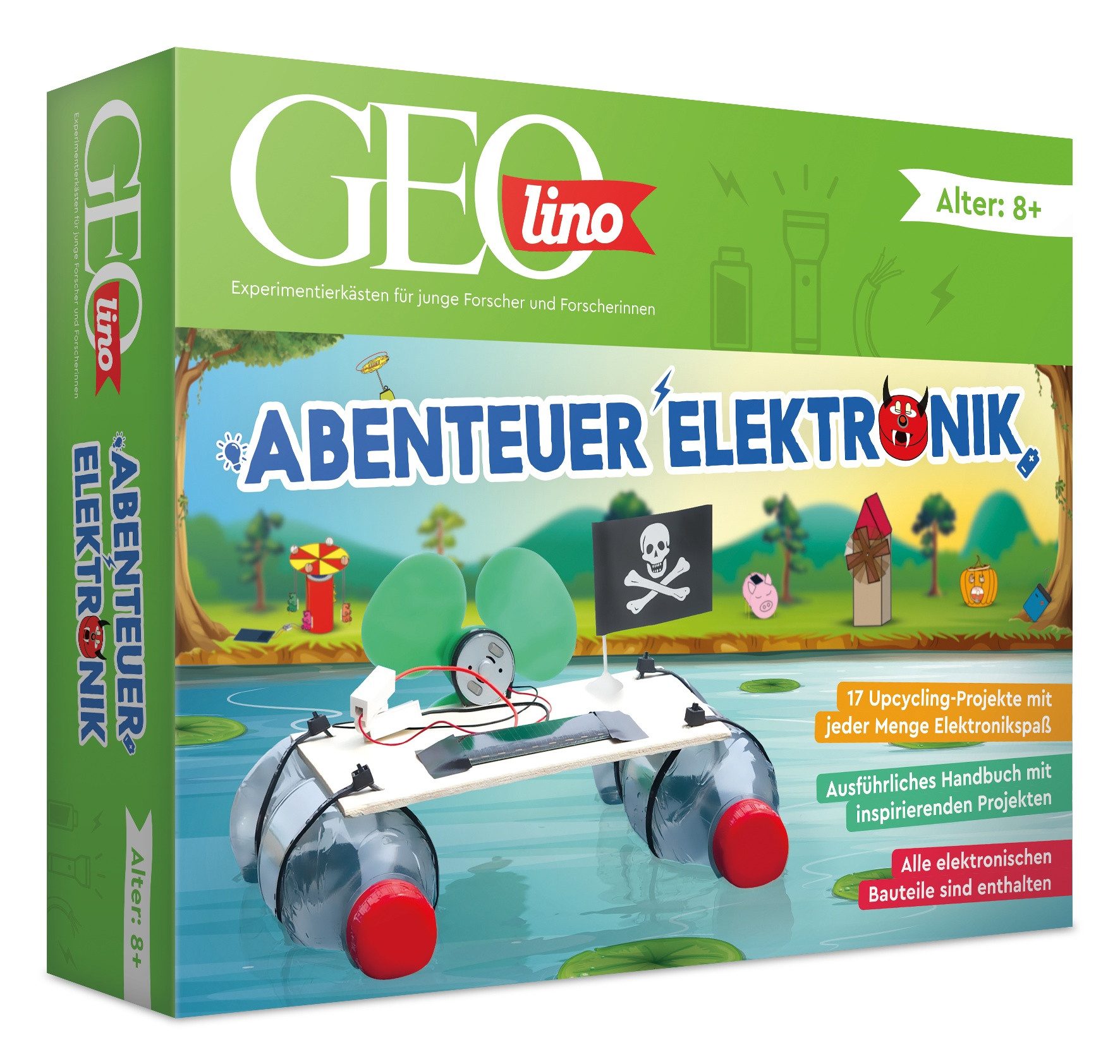 Franzis Modellbausatz GEOLINO Abenteuer Elektronik Experimentierkasten für Kinder