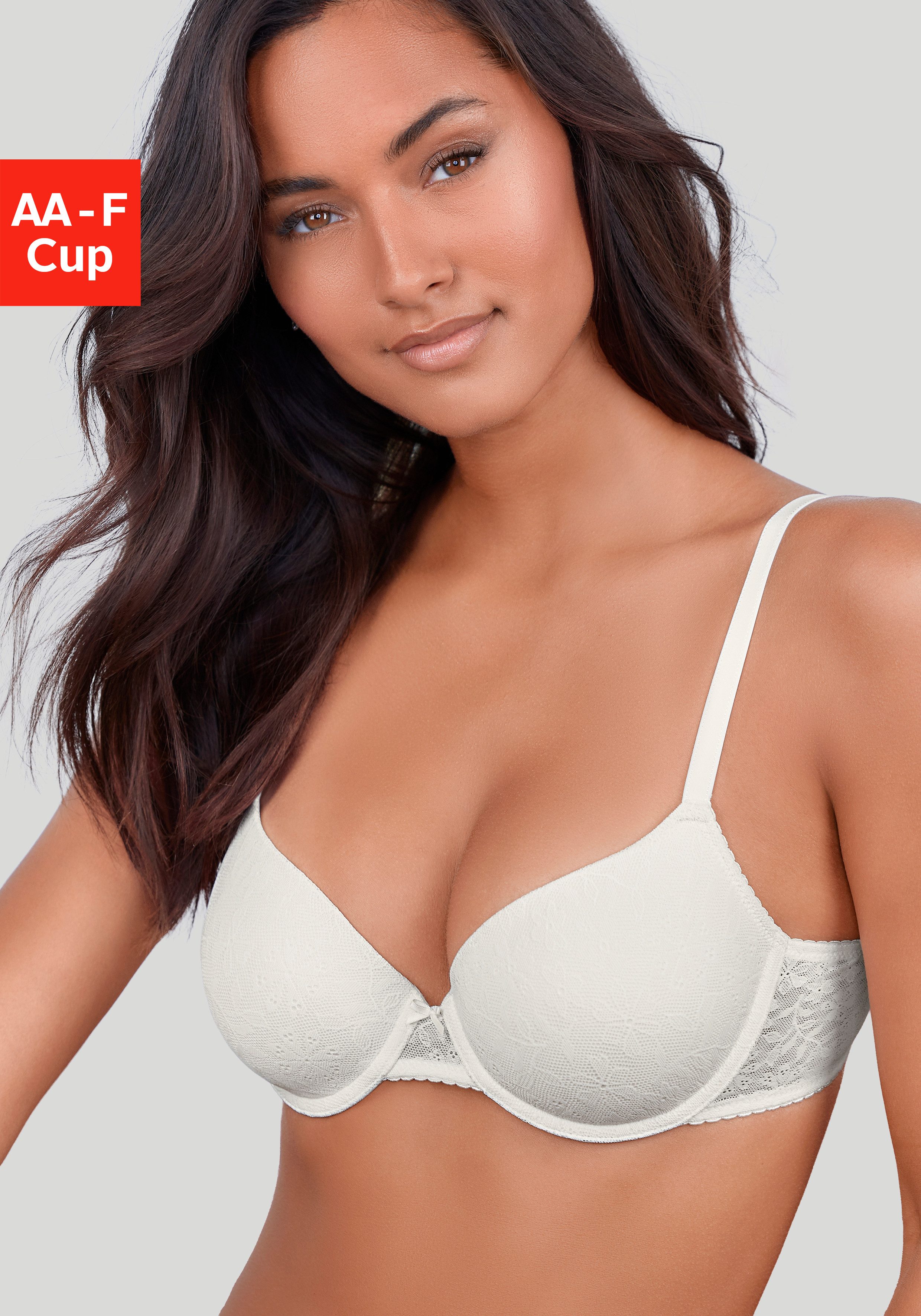 LASCANA Schalen-BH Elisa mit Bügel, aus zarter, blumiger Spitze, sexy Dessous
