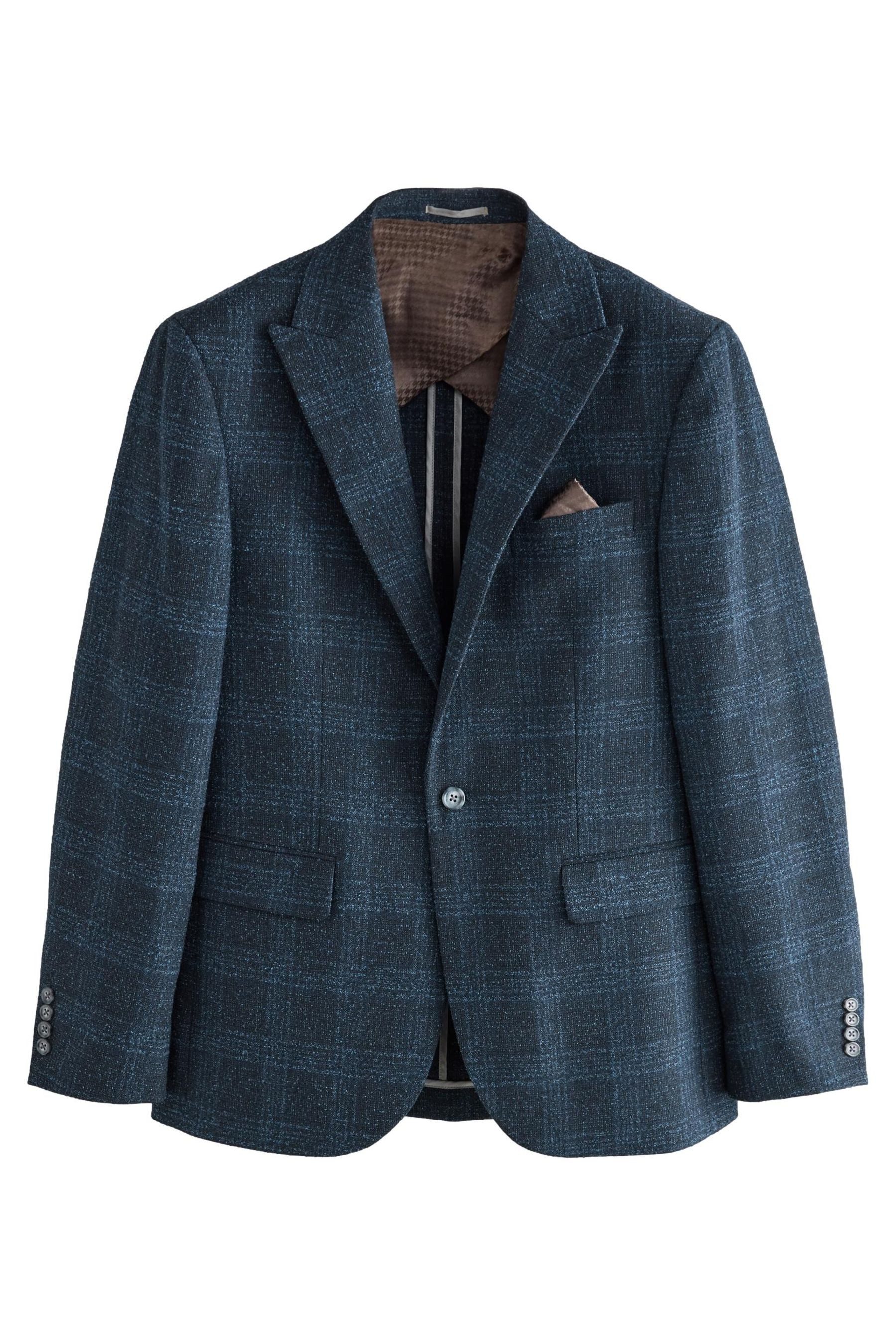 Sakko Slim Fit Anzugsakko mit Karomuster