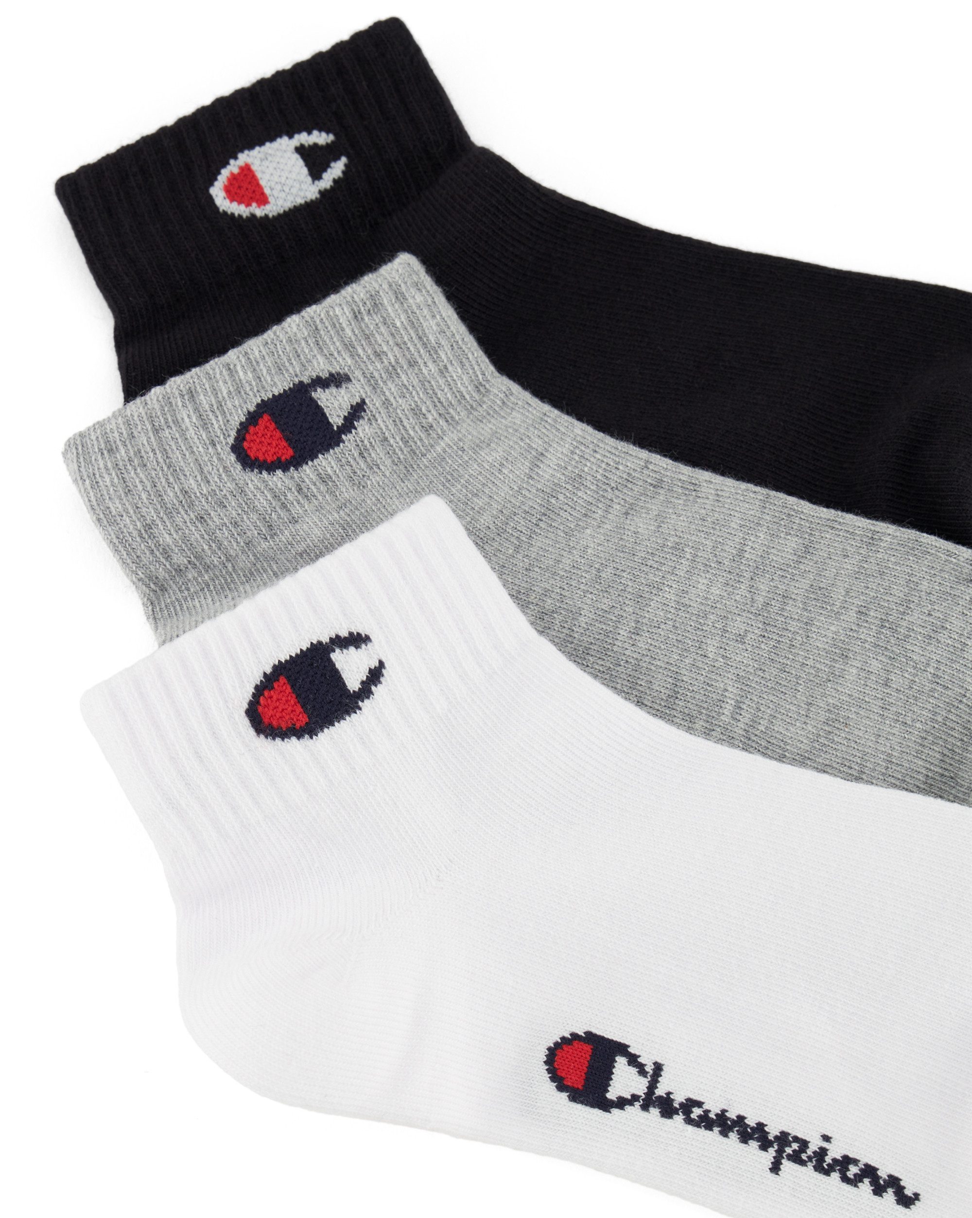 Champion Kurzsocken 6 Pack Quarter Socks (6-Paar, Set) für Kinder, sportlicher Look, aus Baumwollmischung
