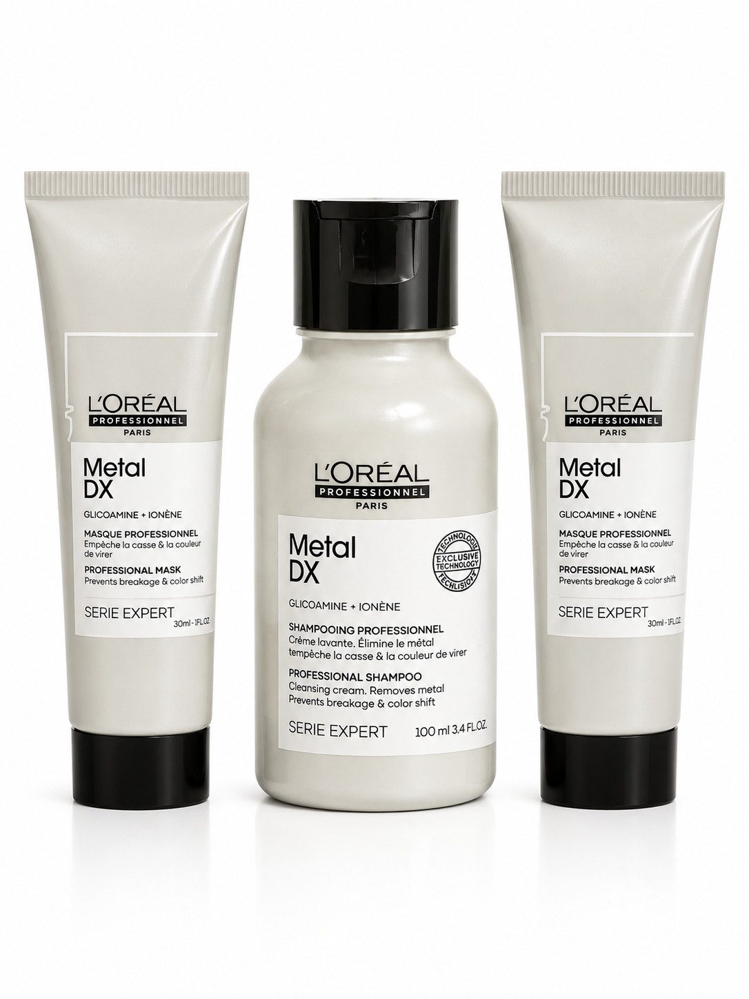 L'ORÉAL PROFESSIONNEL PARIS Haarpflege-Set L'Oréal Professionnel Metal DX Reise-Set 3er, 3-tlg.