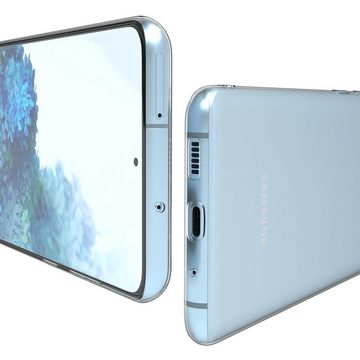EAZY CASE Handyhülle Slimcover Clear für Samsung Galaxy S20 Plus / 5G 6,7 Zoll, durchsichtige Hülle Ultra Dünn Silikon Backcover TPU Telefonhülle Klar