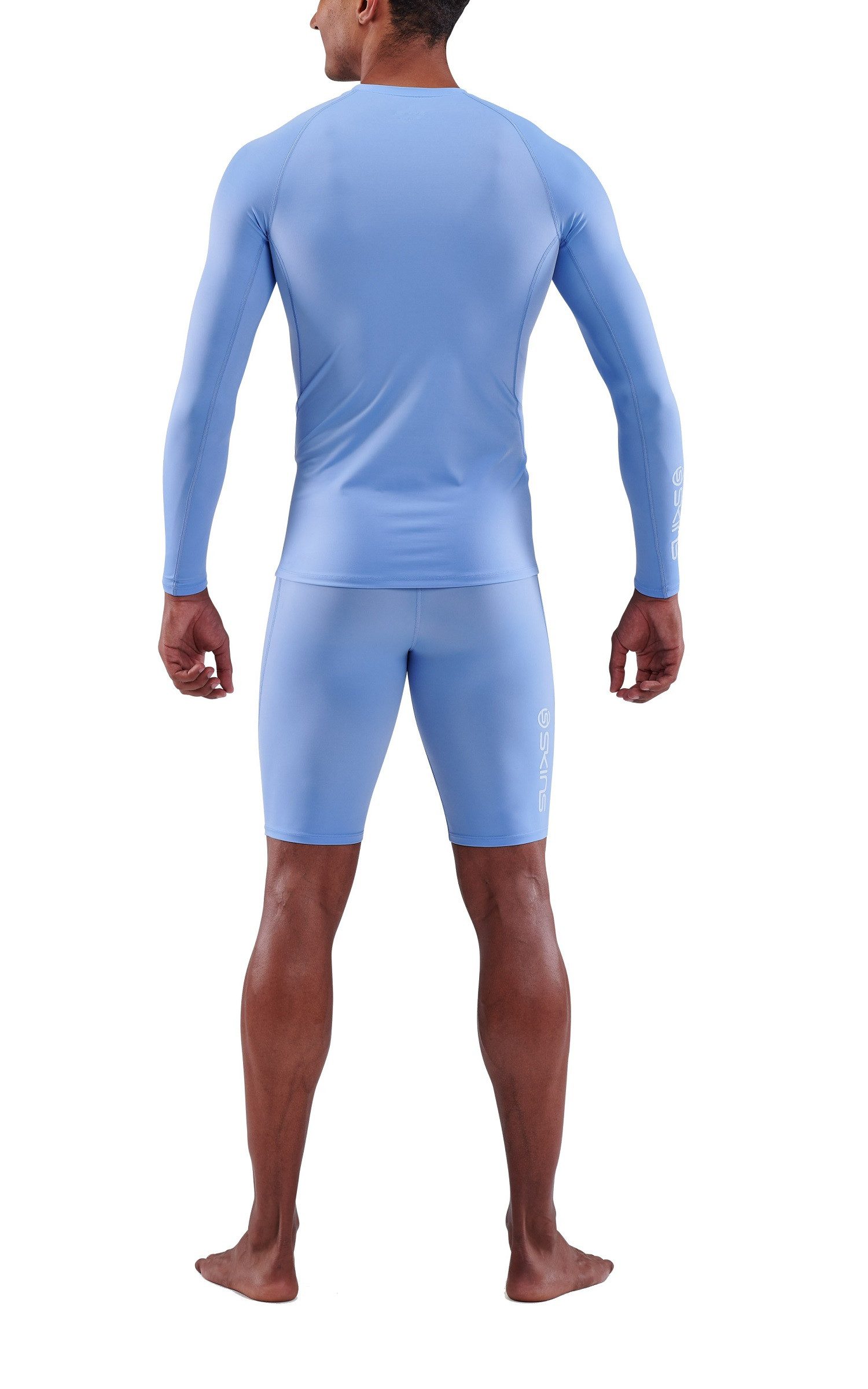 Skins Langarmshirt 1-Series Long Sleeve (enganliegend) skyblau Herren