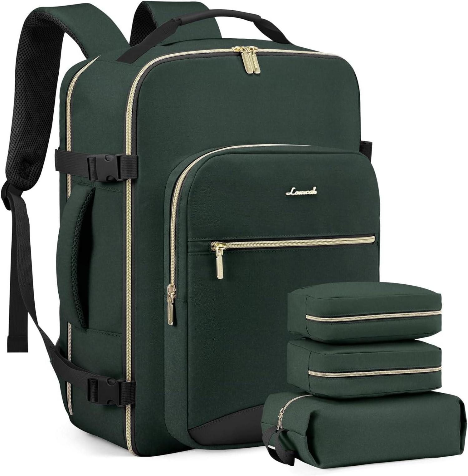 LuxusKollektion Kofferrucksack Handgepäck Rucksack 40L Reiserucksack Damen Kofferrucksack 17 Zoll