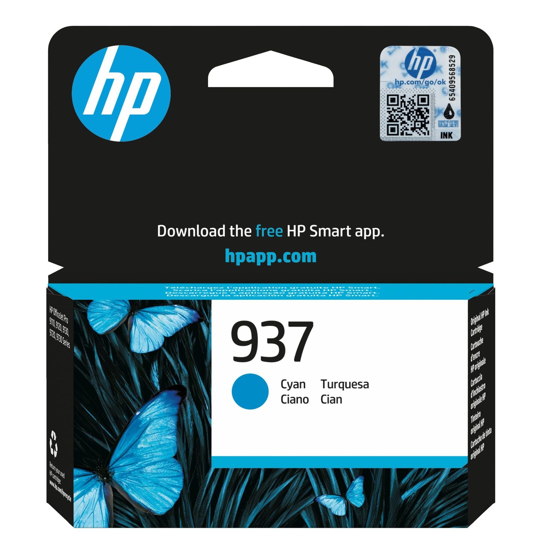 HP Druckerpatronen Original HP 937 Cyan (4S6W2NE) Tintenpatrone