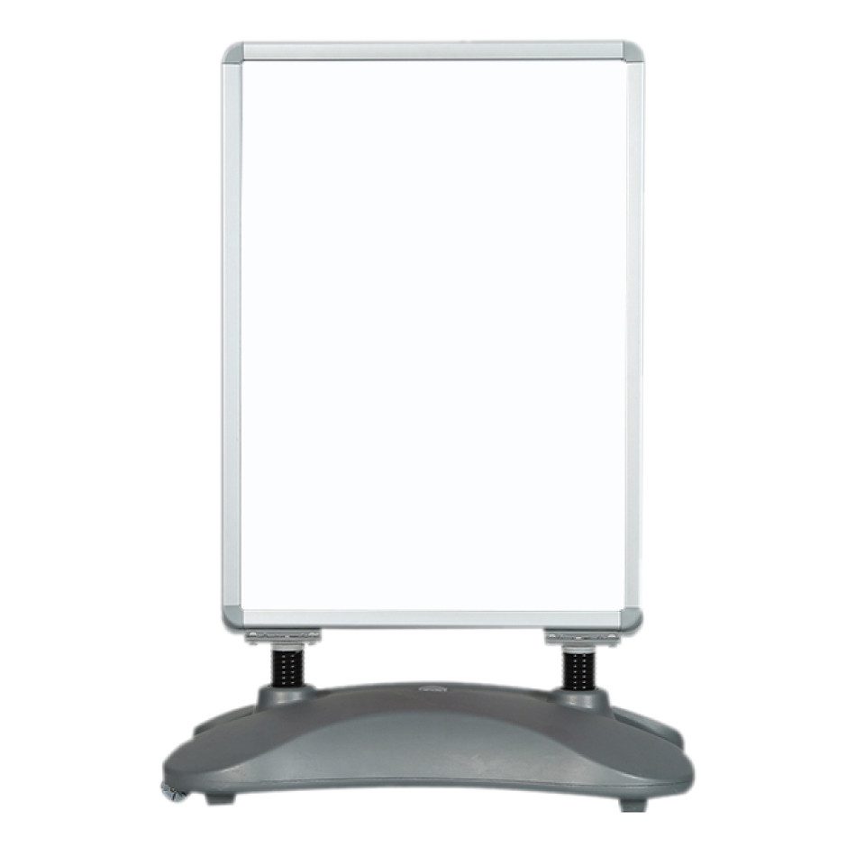 LMG Germany Standtafel Werbeaufsteller, wasserresistent, 32 mm Rahmendicke, Aluminium, A1, DIN A1, doppelseitig, wetterfest, mobil, mit Schutzfolien