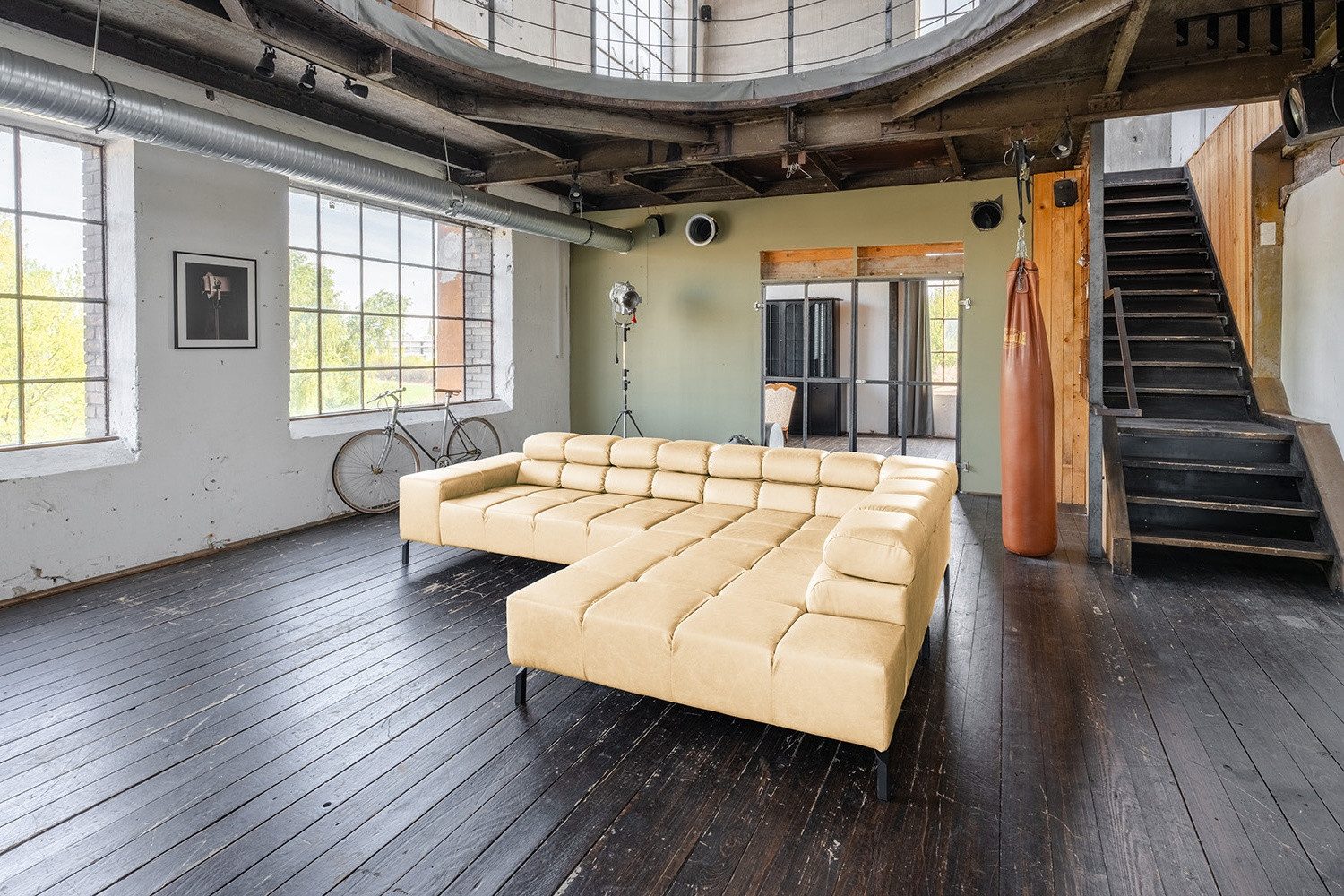 KAWOLA Ecksofa, L-Form rechts oder links Leder verschiedene Farben 321x216 cm