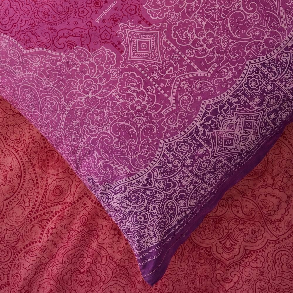 Bassetti Bettwäsche Bettwäsche Dolceacqua Fuchsia 200 x 200 cm, Mako Satin, 3 teilig