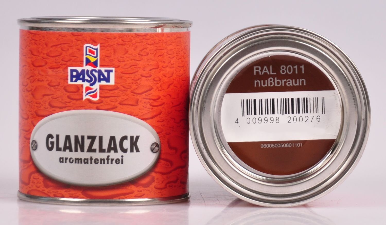 Meffert AG Farbwerke glänzend Gru Passat versch. Holzfarbe Vollton- RAL Lack glänzend Abtönfarbe braun RAL 250ml Nuß Metallschutz 8011 und matt