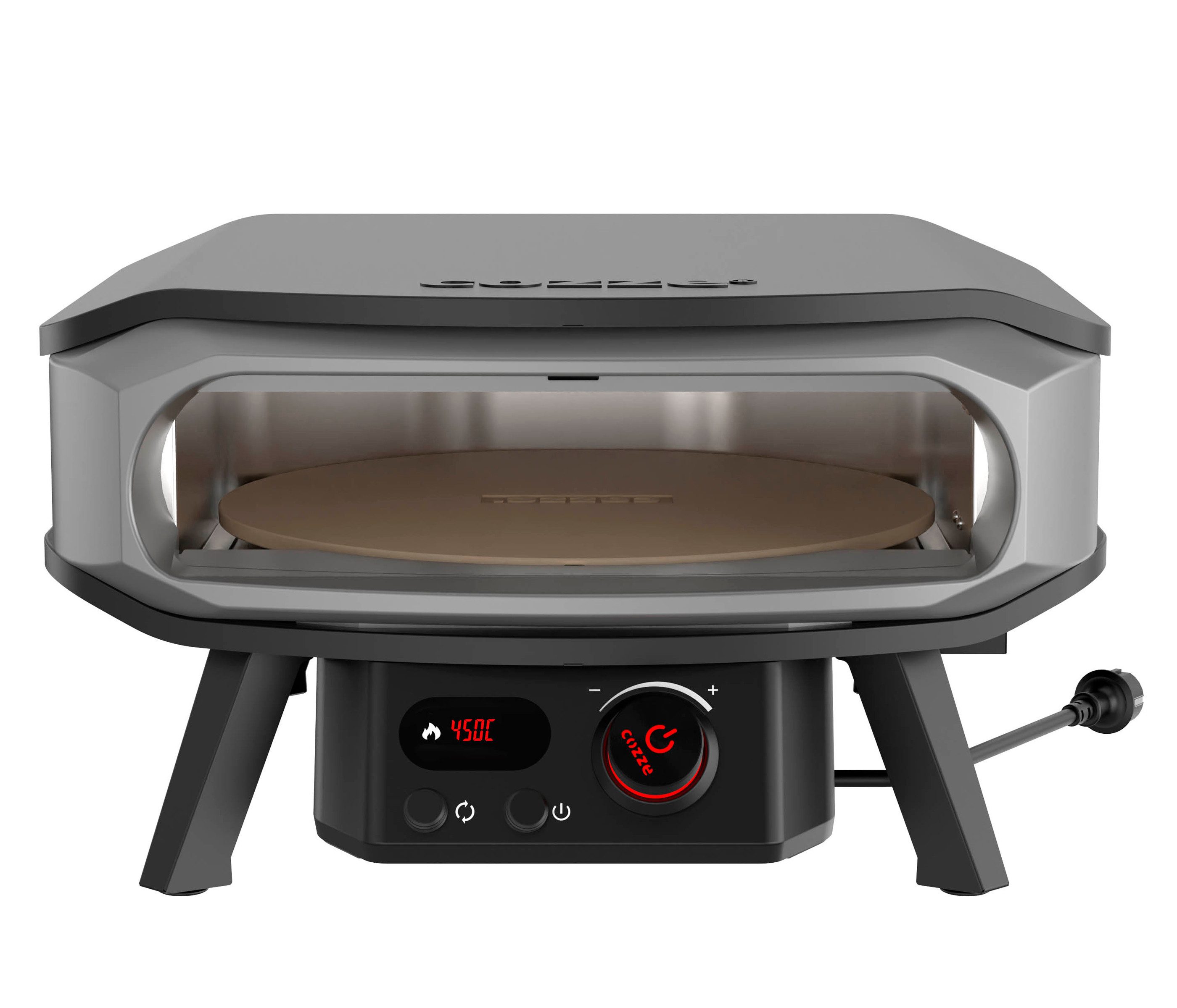 Pizzaofen Elektrischer Pizzaofen Premium Rotate 17", inkl. Pizzastein