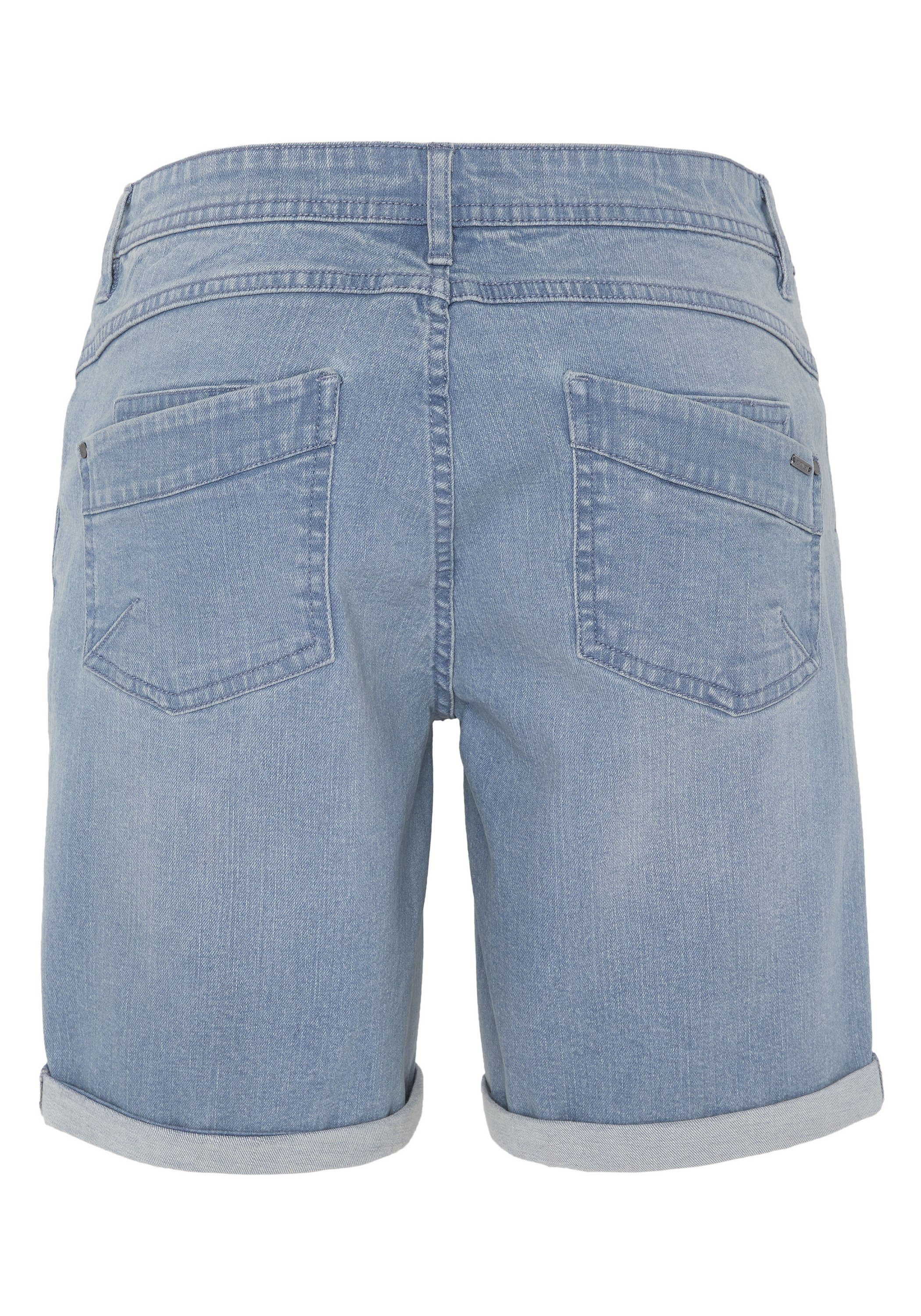 Oklahoma Jeans Bermudas aus elastischem Denim