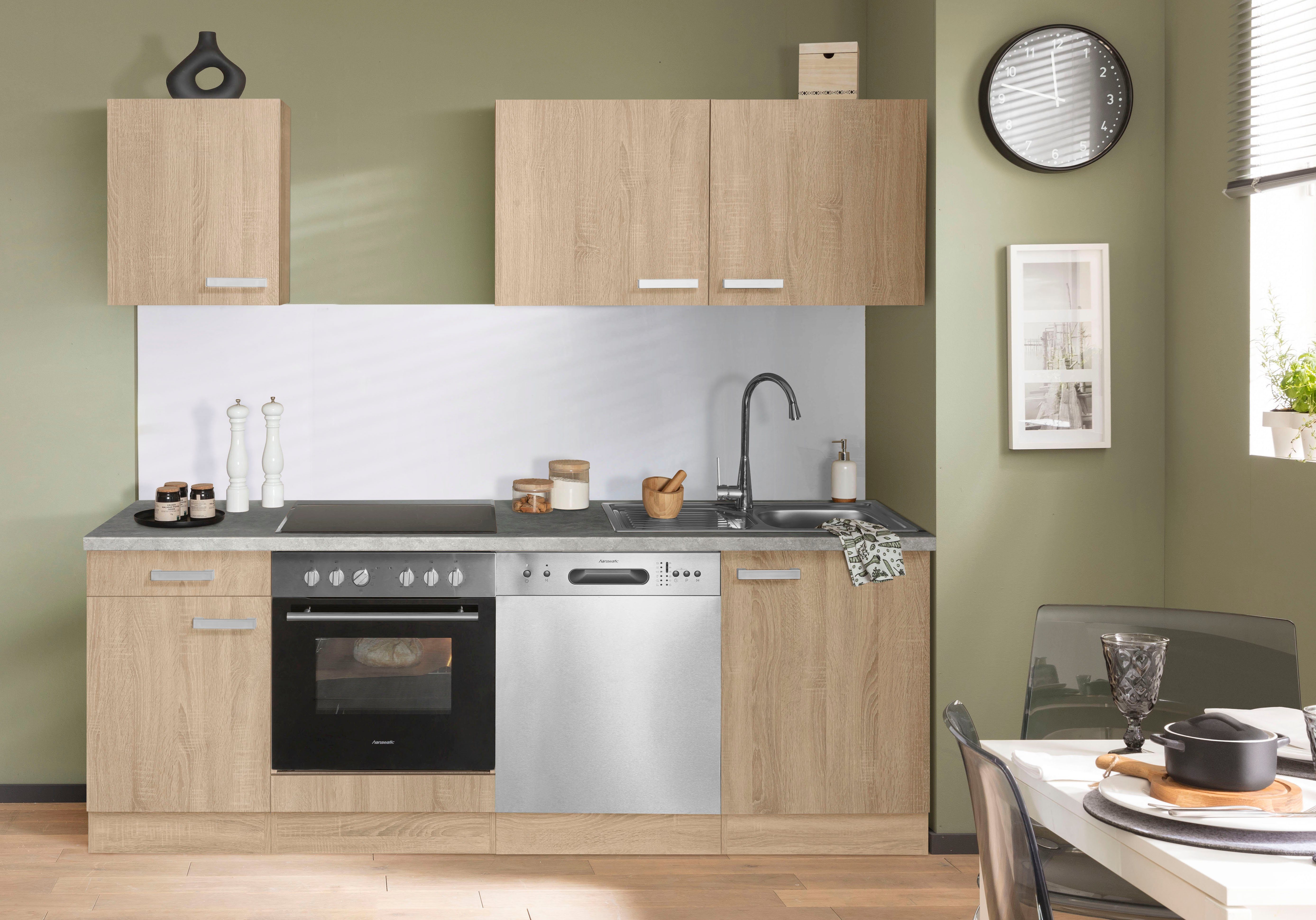 OPTIFIT Küchenzeile Leer Breite 210 cm, mit Hanseatic-Geräten, wahlweise mi günstig online kaufen