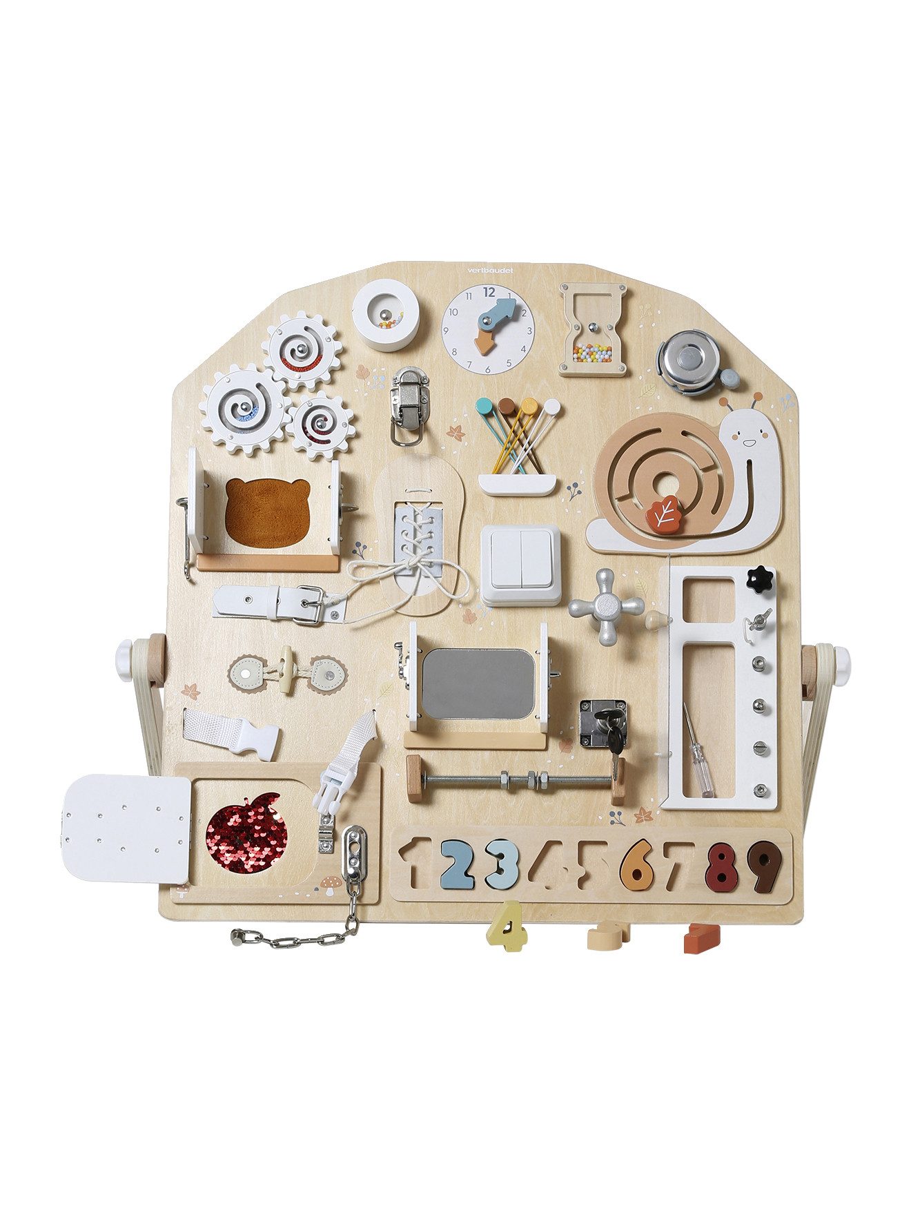 vertbaudet Lernspielzeug Activity-Board aus Holz günstig online kaufen