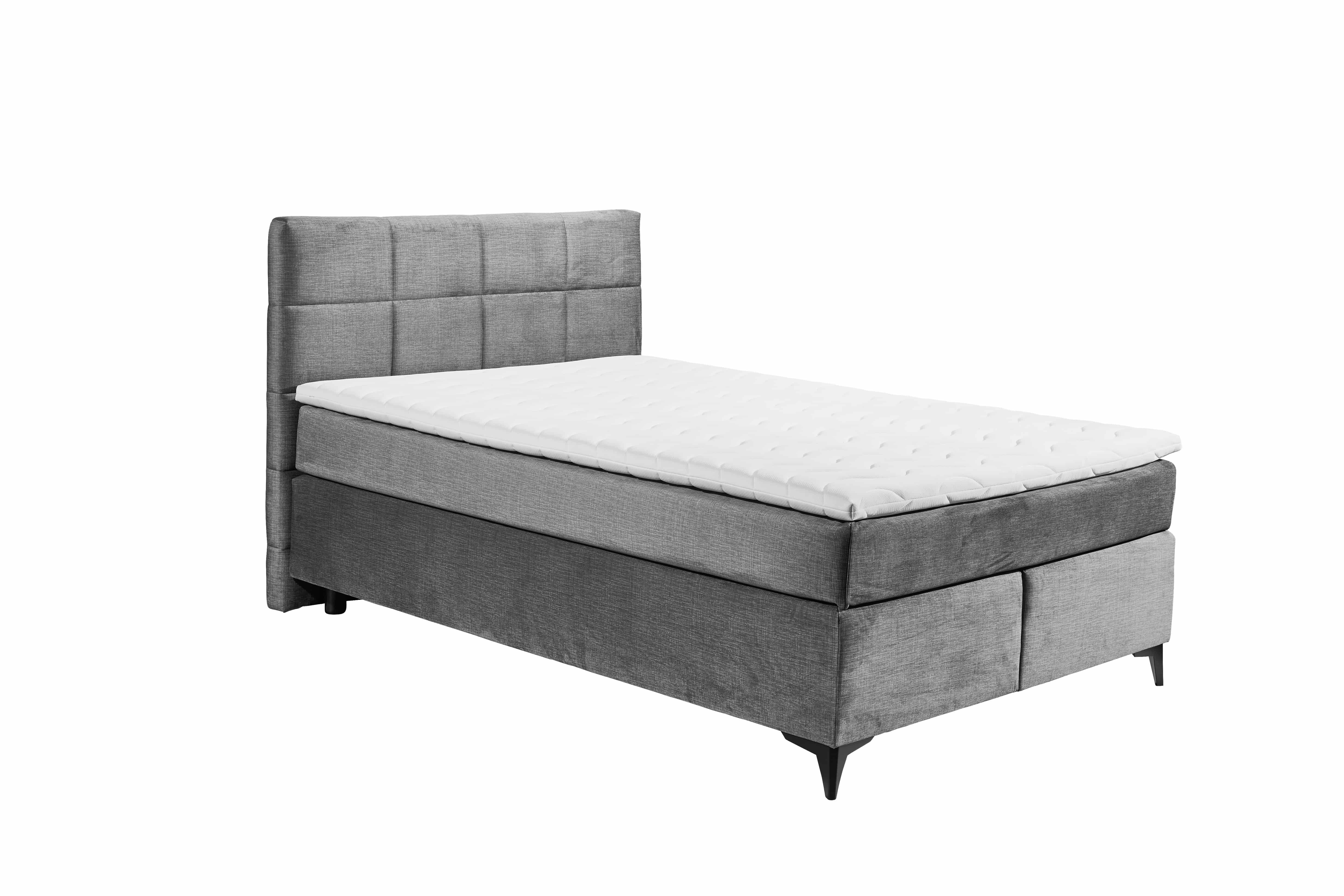 ED EXCITING DESIGN Boxspringbett Navarra – 140x200 und 180x200 inkl. Topper und Matratze (Inklusive Matratze und Topper), Pflegeleichter Bezug, wählbare Größe & stilvolle Farbvielfalt