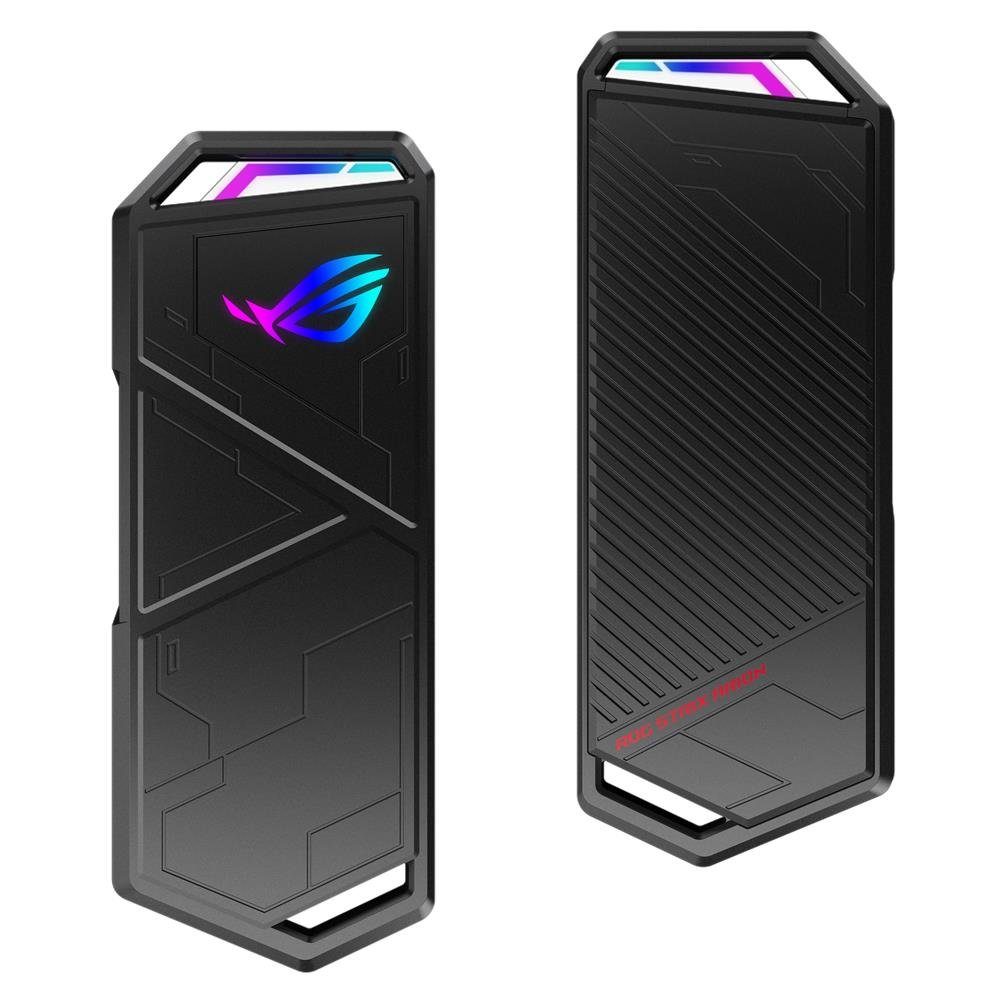 Asus Festplatten-Gehäuse ROG Strix Arion M.2, (NVMe-SSD-Gehäuse, 1 St., mit integrierten Wärmeleitpads), USB 3.2 Typ-C 2x Kabel USB-C>C USB-C>A