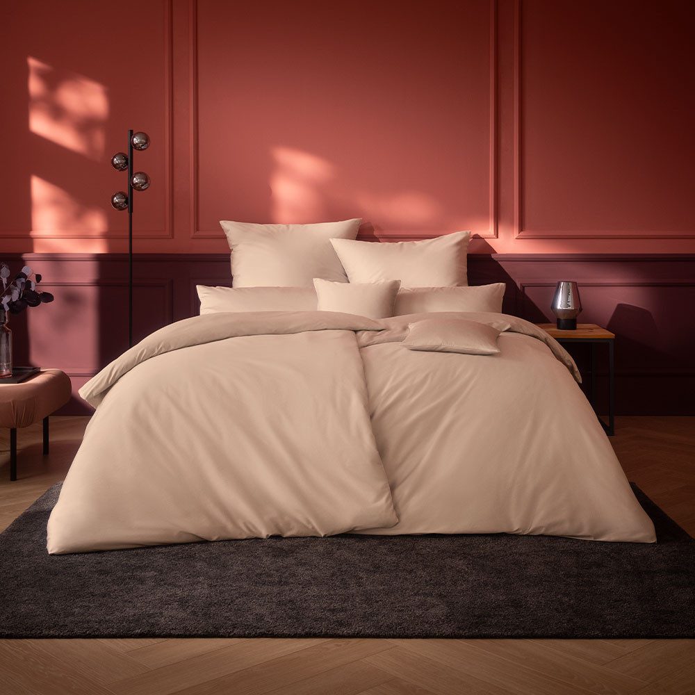 Estella Bettwäsche Valetta, Mako-Satin, 2 teilig, Mako-Satin, 100% Baumwolle, mercerisiert