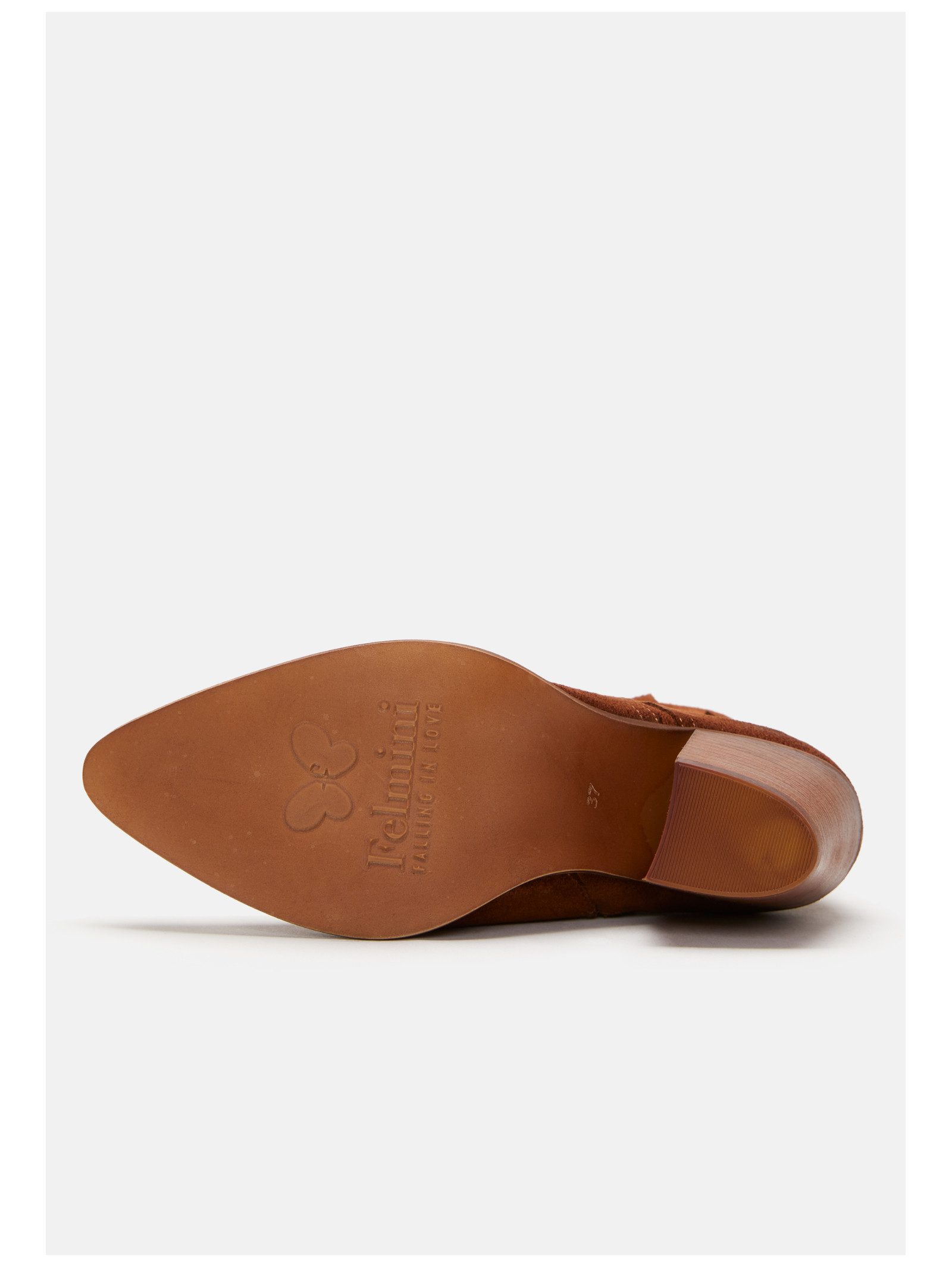 Felmini Stiefelette Leder . Cowboy Stiefelette
