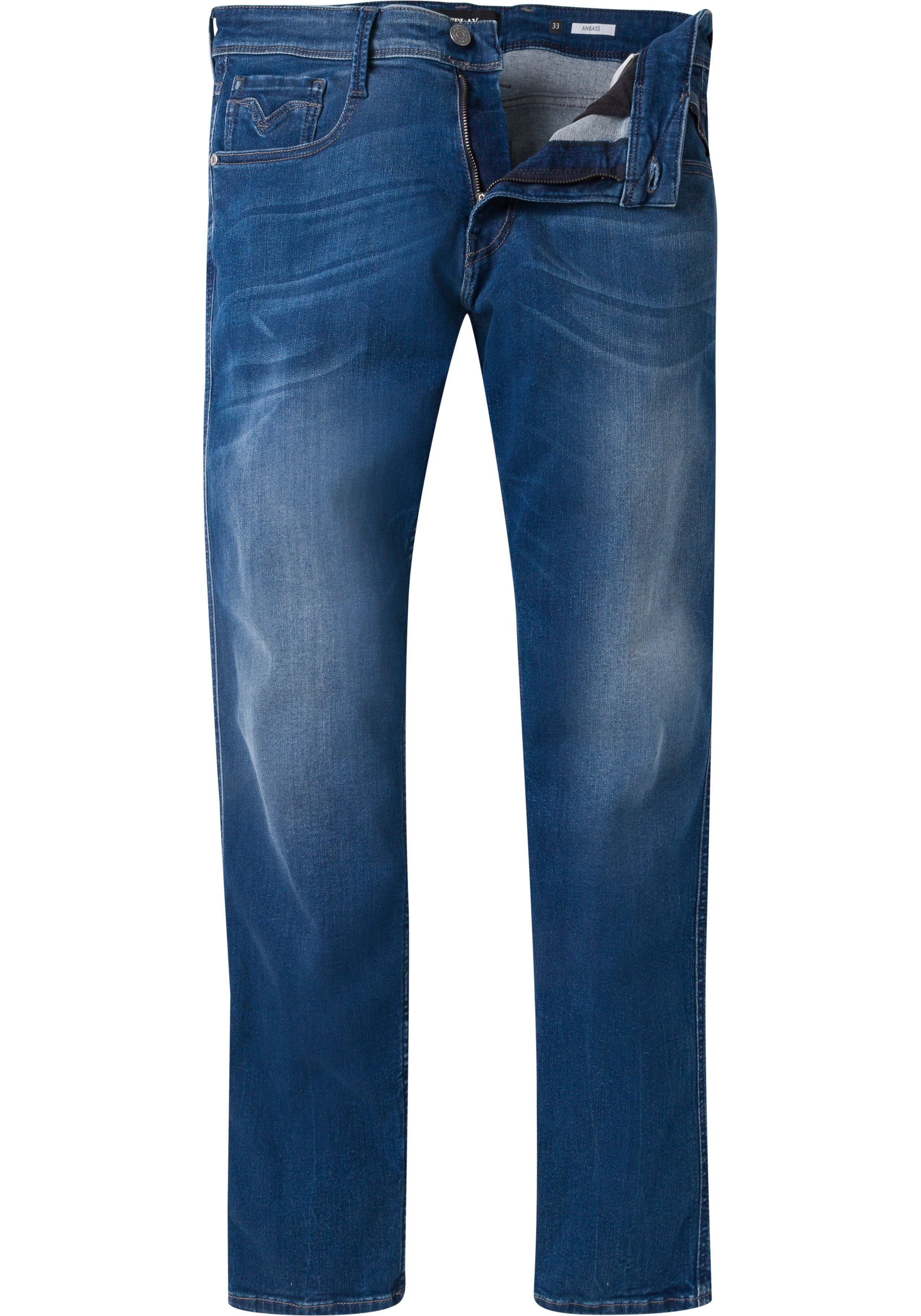 Slim-fit-Jeans Replay ANBASS medium-blue
