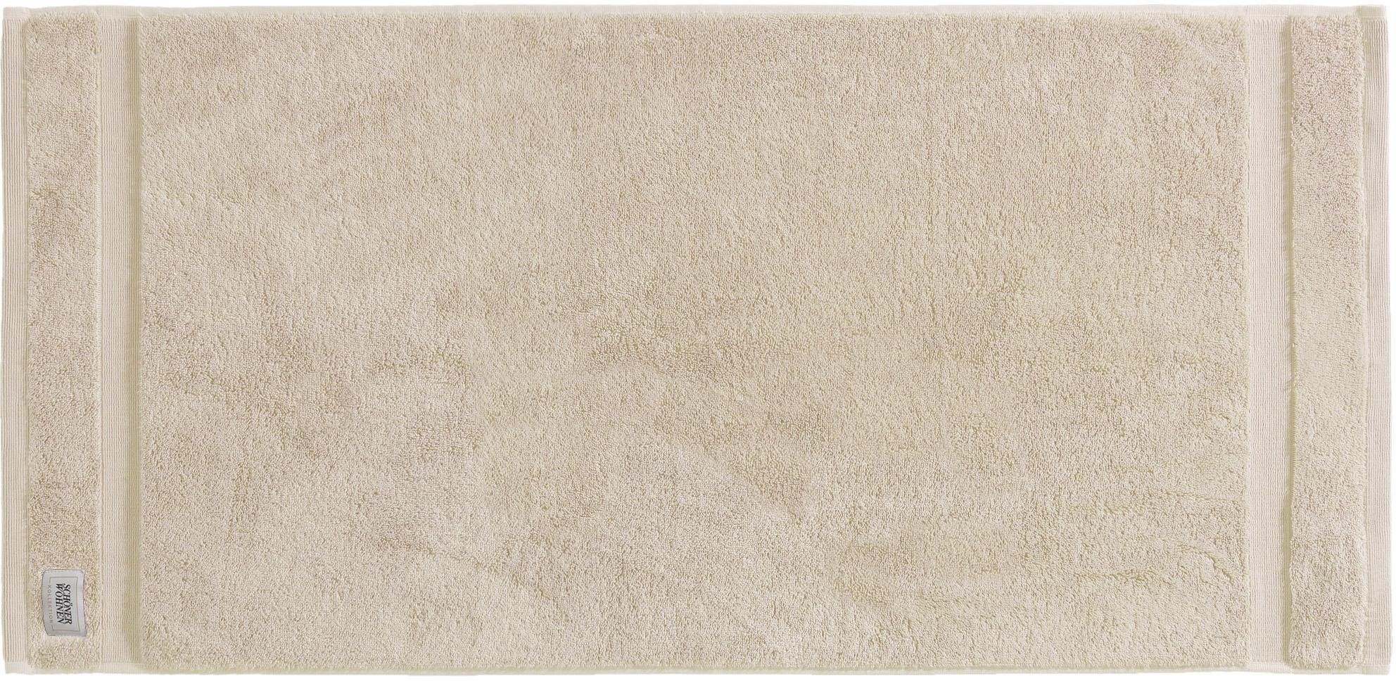 WOHNEN-Kollektion SCHÖNER trocknende Handtücher Cuddly, Frotteevelours Airtouch-Qualität sand (2-St), schnell