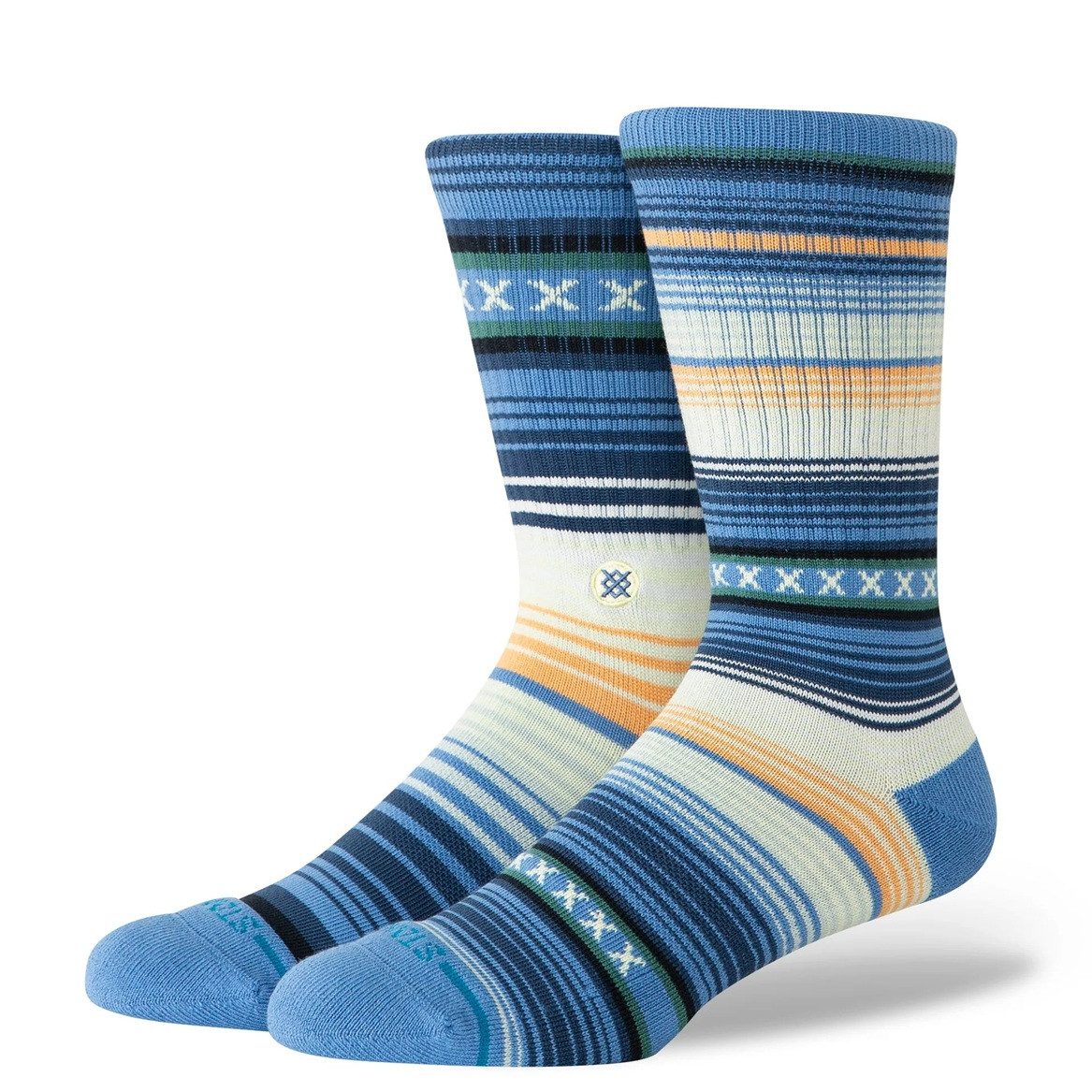 Stance Socken Tagessocke Crew Curren Staple capriblau - 1 Paar